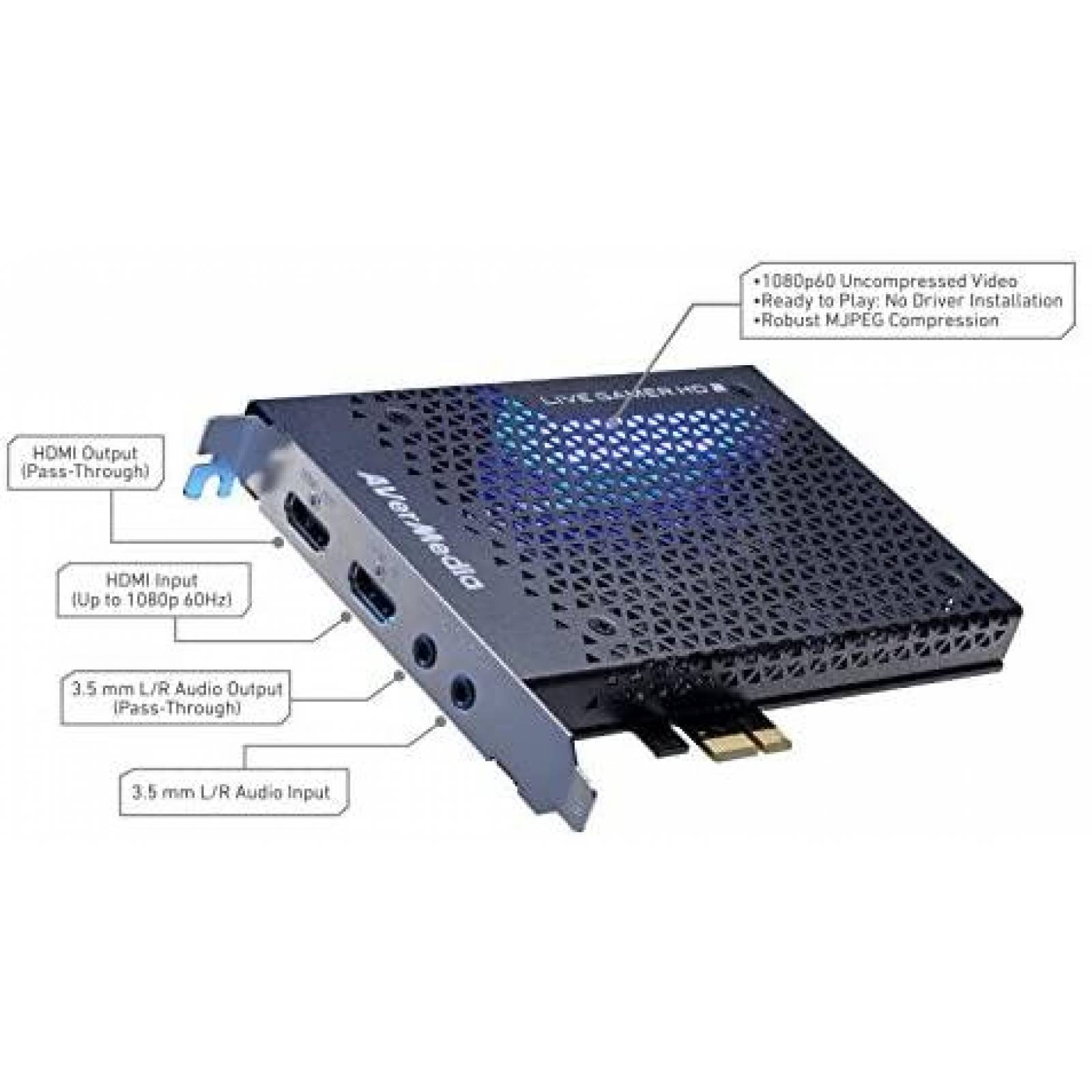 Tarjeta de Captura AVerMedia Live Gamer HD 2 Transmision FHD