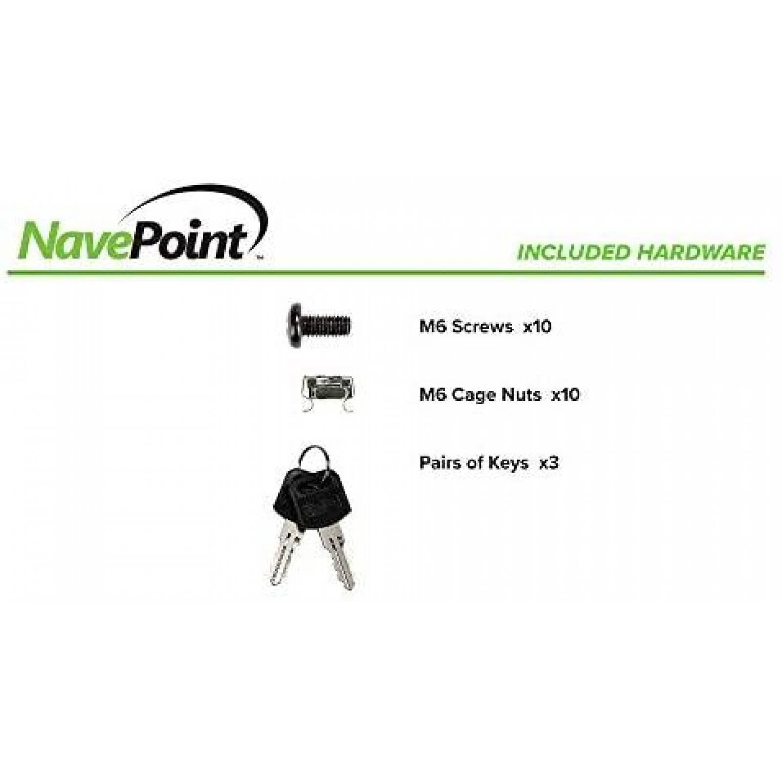 Gabinete NavePoint 18U Deluxe 19'' Estandar Resistente