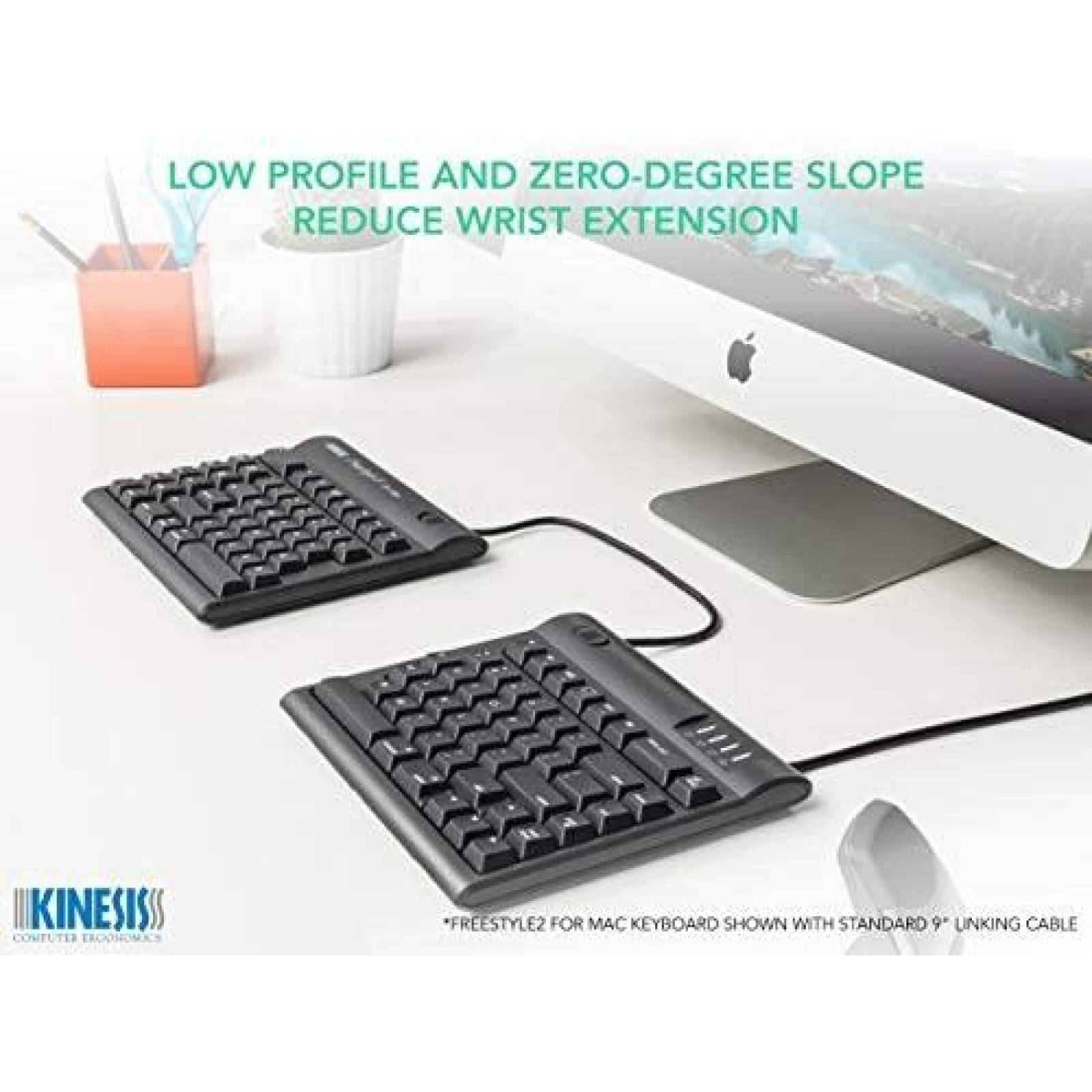 Teclado Kinesis Freestyle2 Split Ergonomico Ajustable -Negro