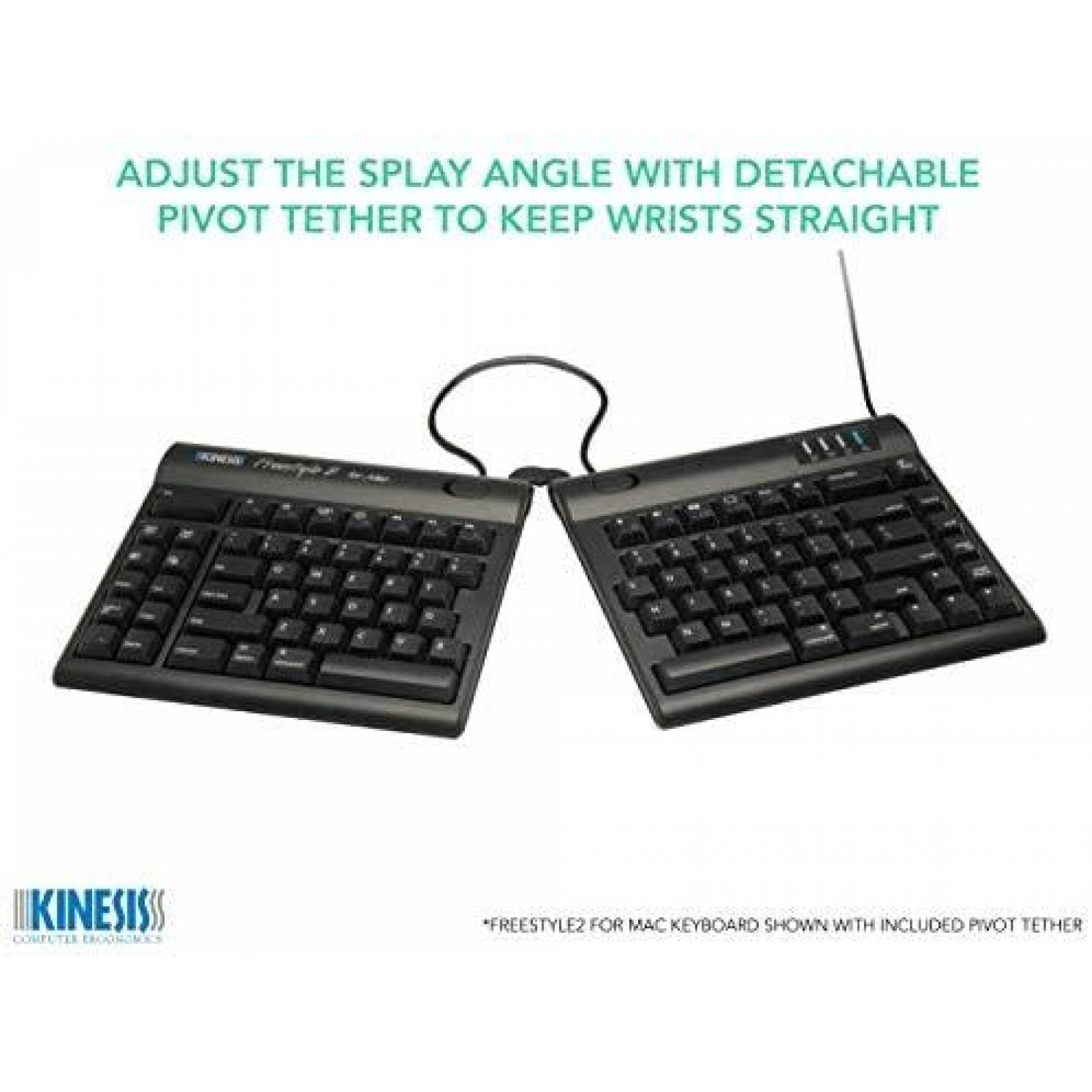 Teclado Kinesis Freestyle2 Split Ergonomico Ajustable -Negro