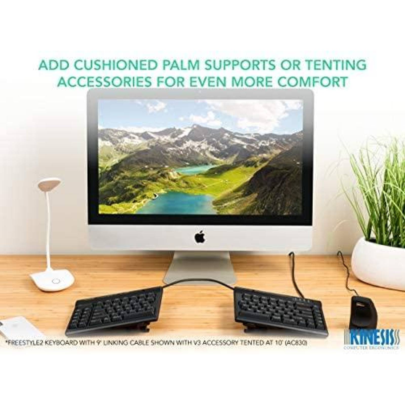 Teclado Kinesis Freestyle2 Split Ergonomico Ajustable -Negro