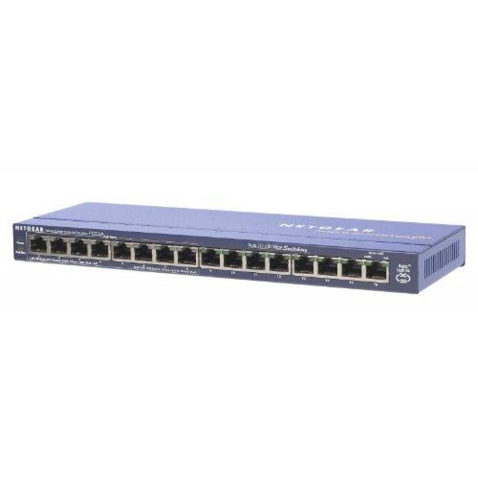 Switch NETGEAR FS116PNA 16 puertos 8 x PoE 53W -Azul