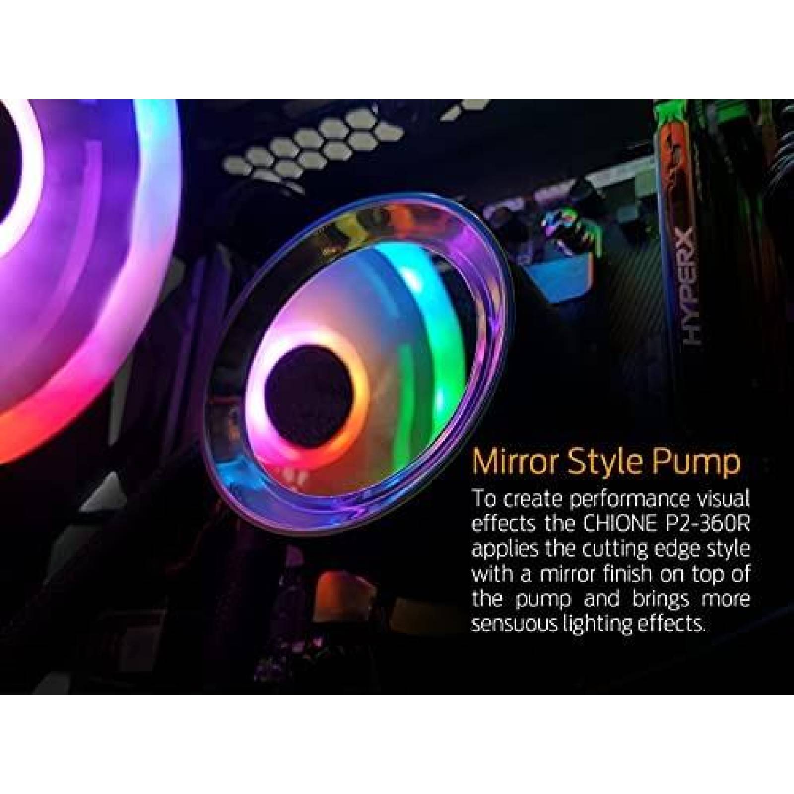 Ventilador de Computadora GAMDIAS RGB 19.8 dB 3 x 120 mm