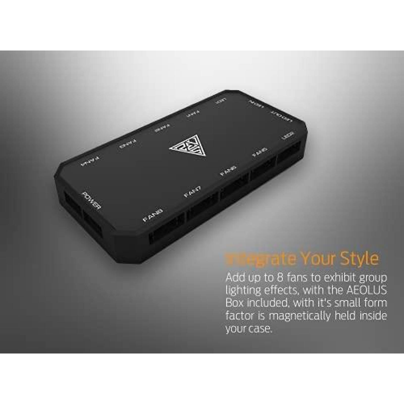 Ventilador de Computadora GAMDIAS RGB 19.8 dB 3 x 120 mm