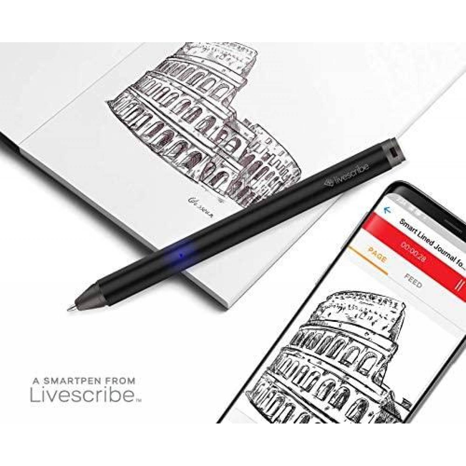 Pluma Livescribe Multifuncional Digital Bluetooth -Negro