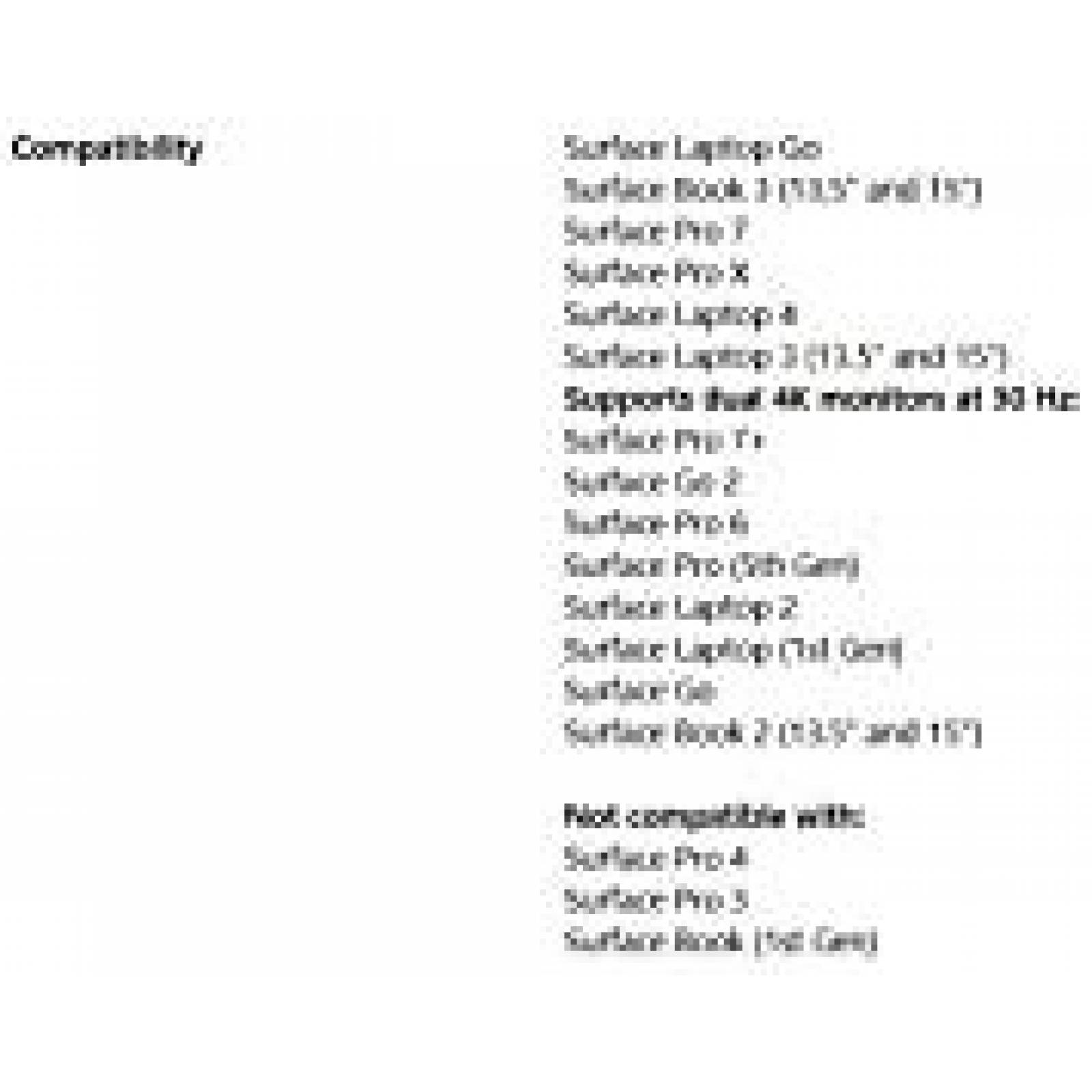 Estacion de Carga Microsoft USB Ethernet 5.12"x2.75"x1.18"