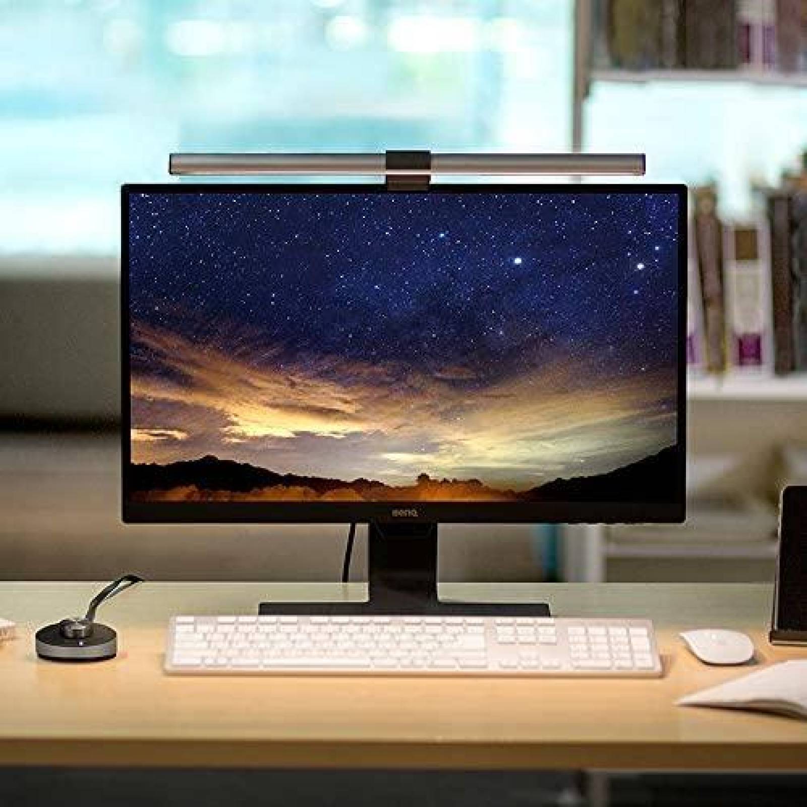 Lampara de Monitor BenQ LED Dual de Aluminio -Gris