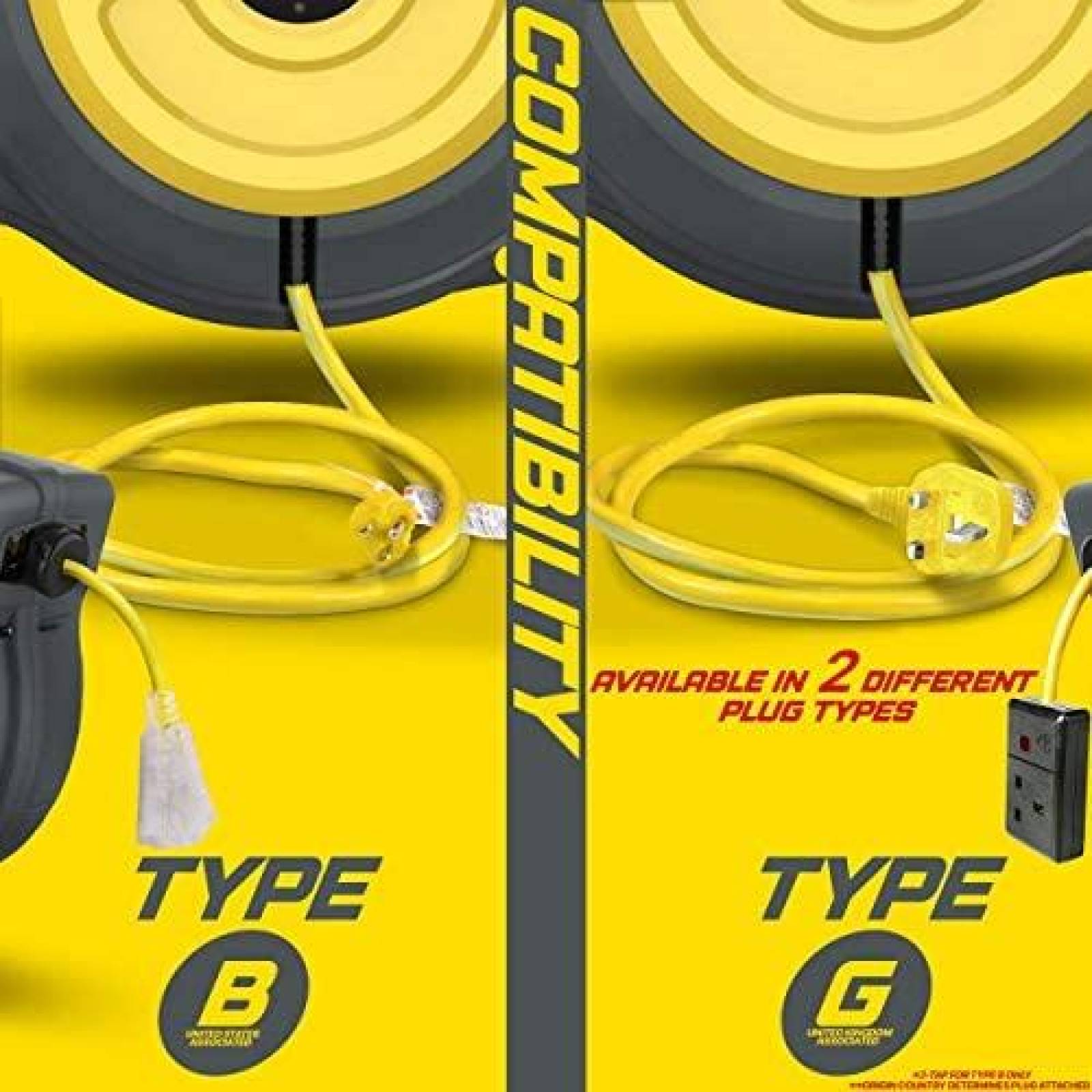 Cable Industrial ReelWorks Extensor Retractable -Amarillo