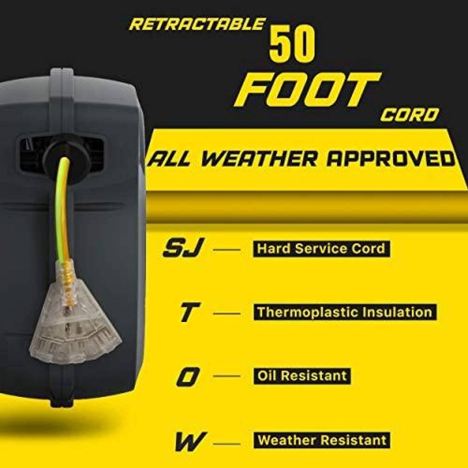 Cable Industrial ReelWorks Extensor Retractable -Amarillo