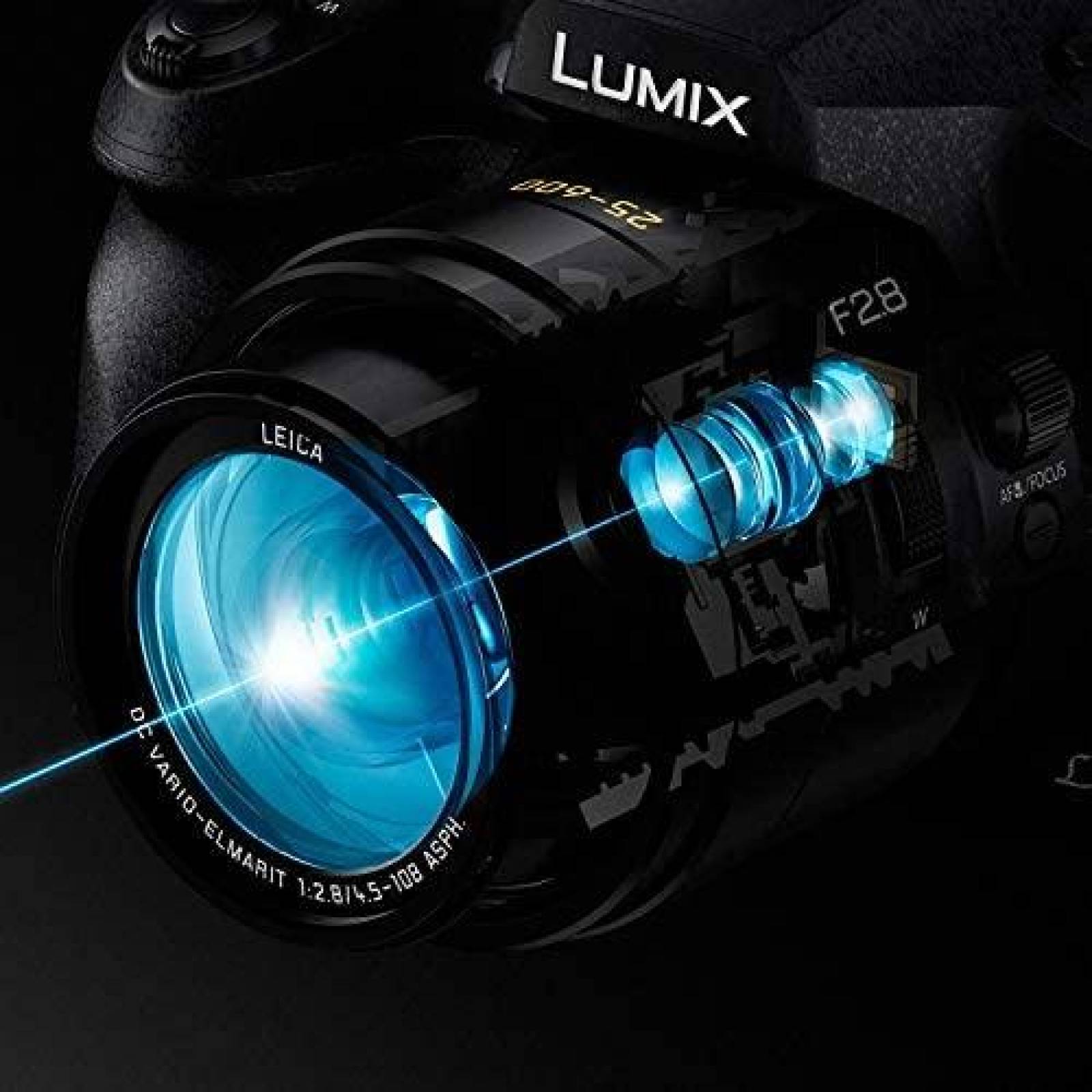 Camara Profesional Panasonic Lumix FZ300 4K Ultra HD -Negro