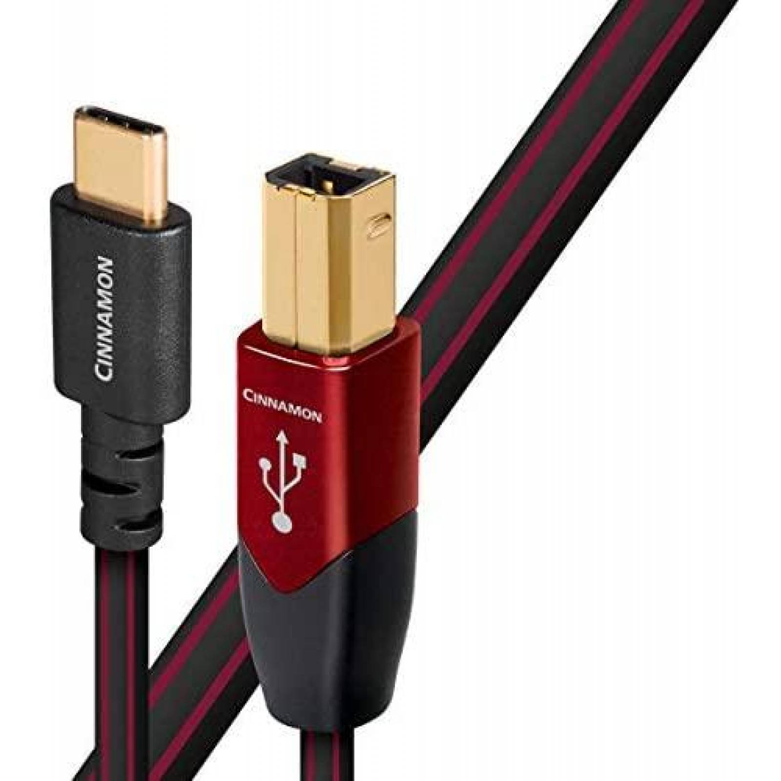Cable AudioQuest Cinnamon USB B a Cable C de 0.75m -Rojo