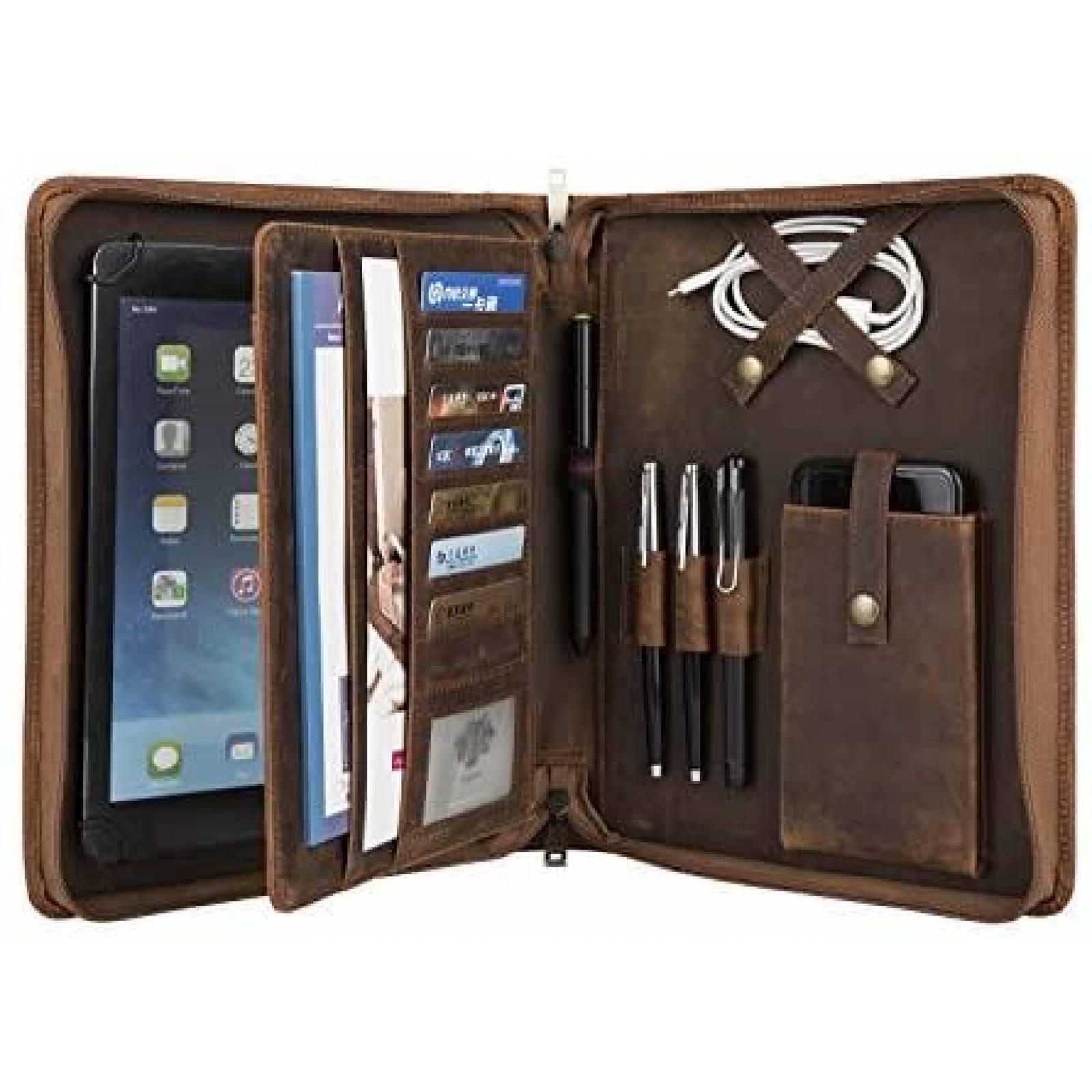 Funda Tablet AZXCG Vintage 9.7/10.2/10.5/11" iPad -Cafe