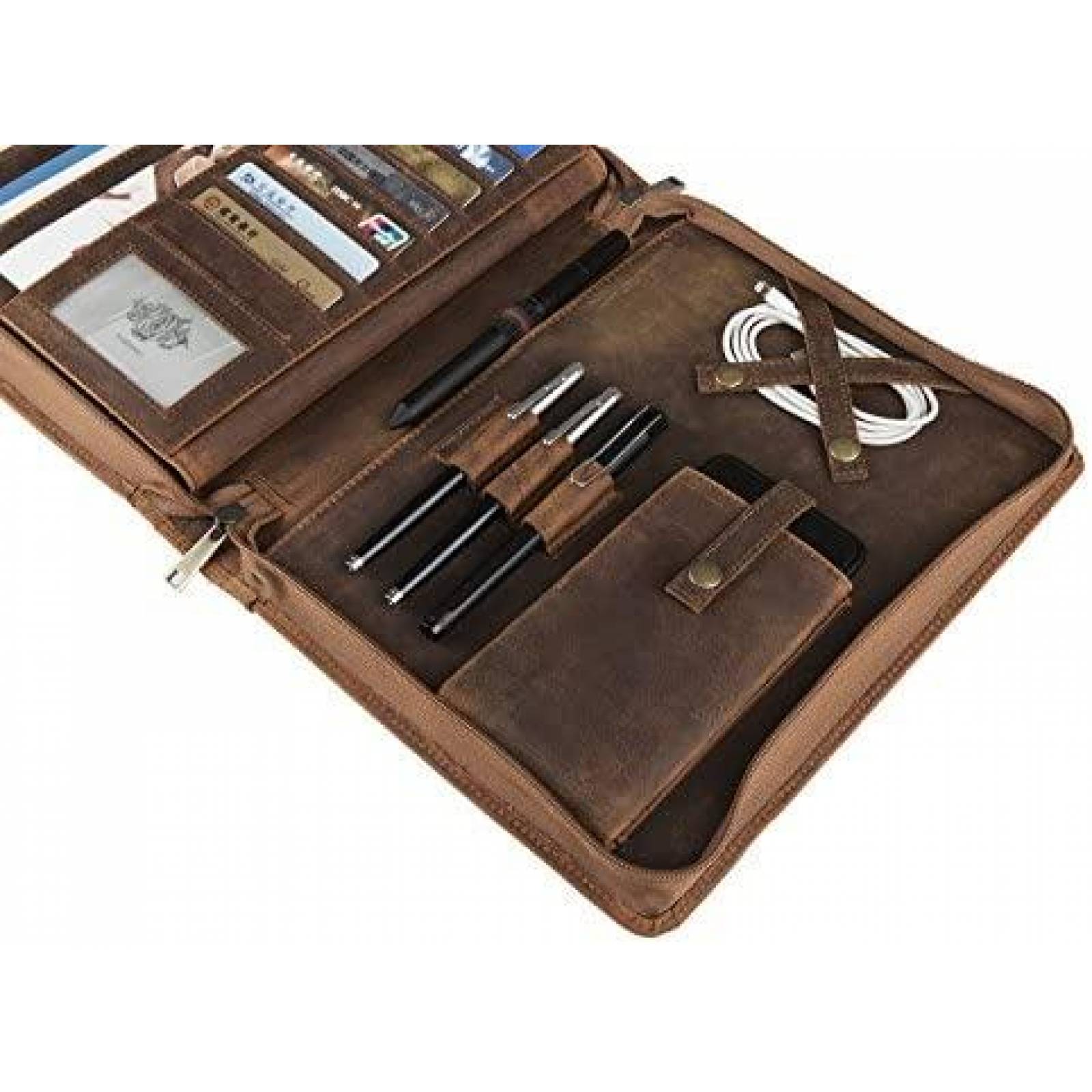 Funda Tablet AZXCG Vintage 9.7/10.2/10.5/11" iPad -Cafe