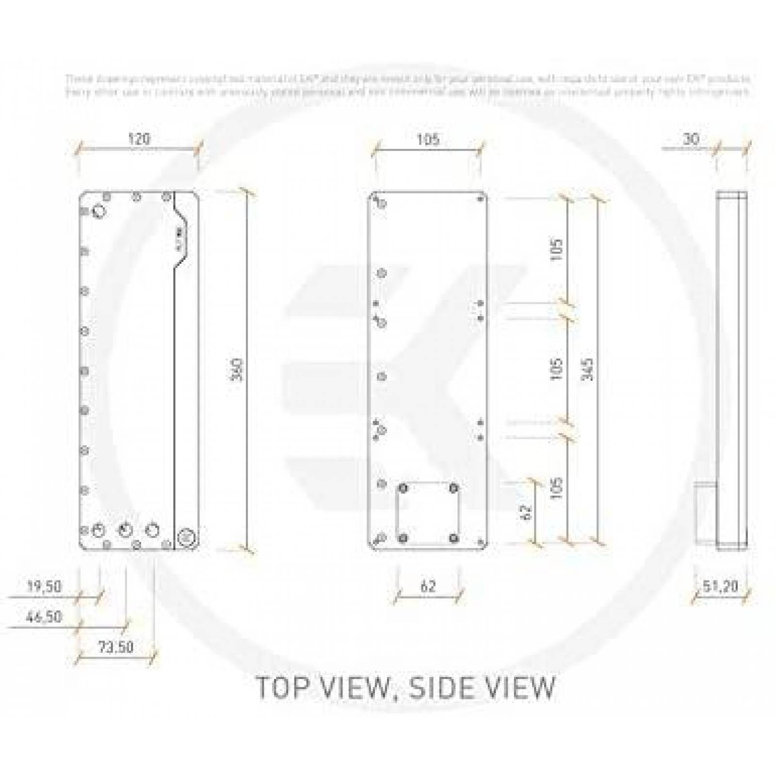 Sistema de Enfriamiento EKWB FLT 360 18 watts de Agua -Plata