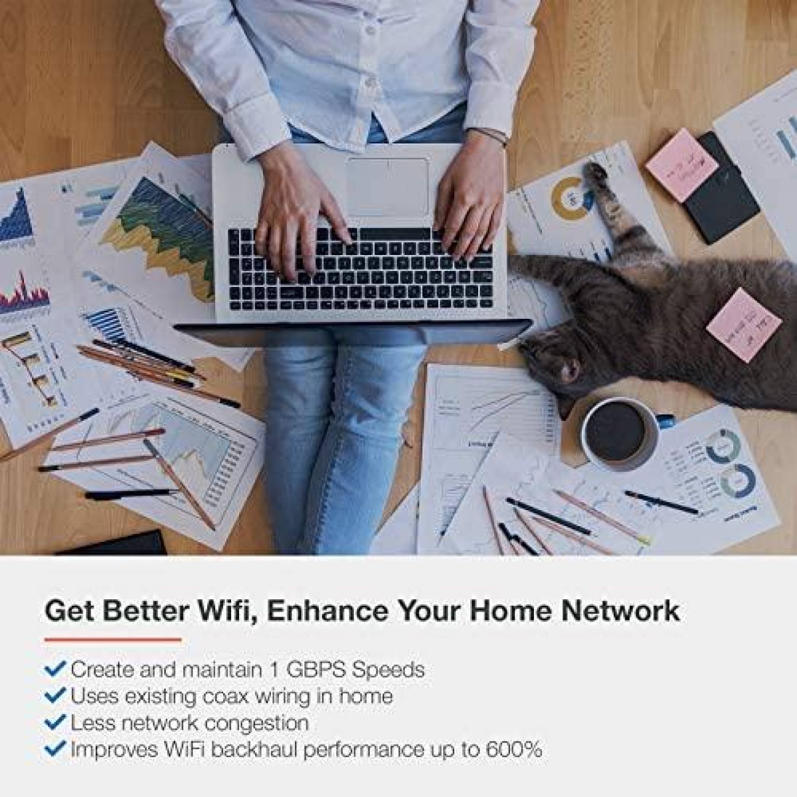 Adaptador Ethernet ActiontecMoCA 2pcs1Gbps adaptador coaxial