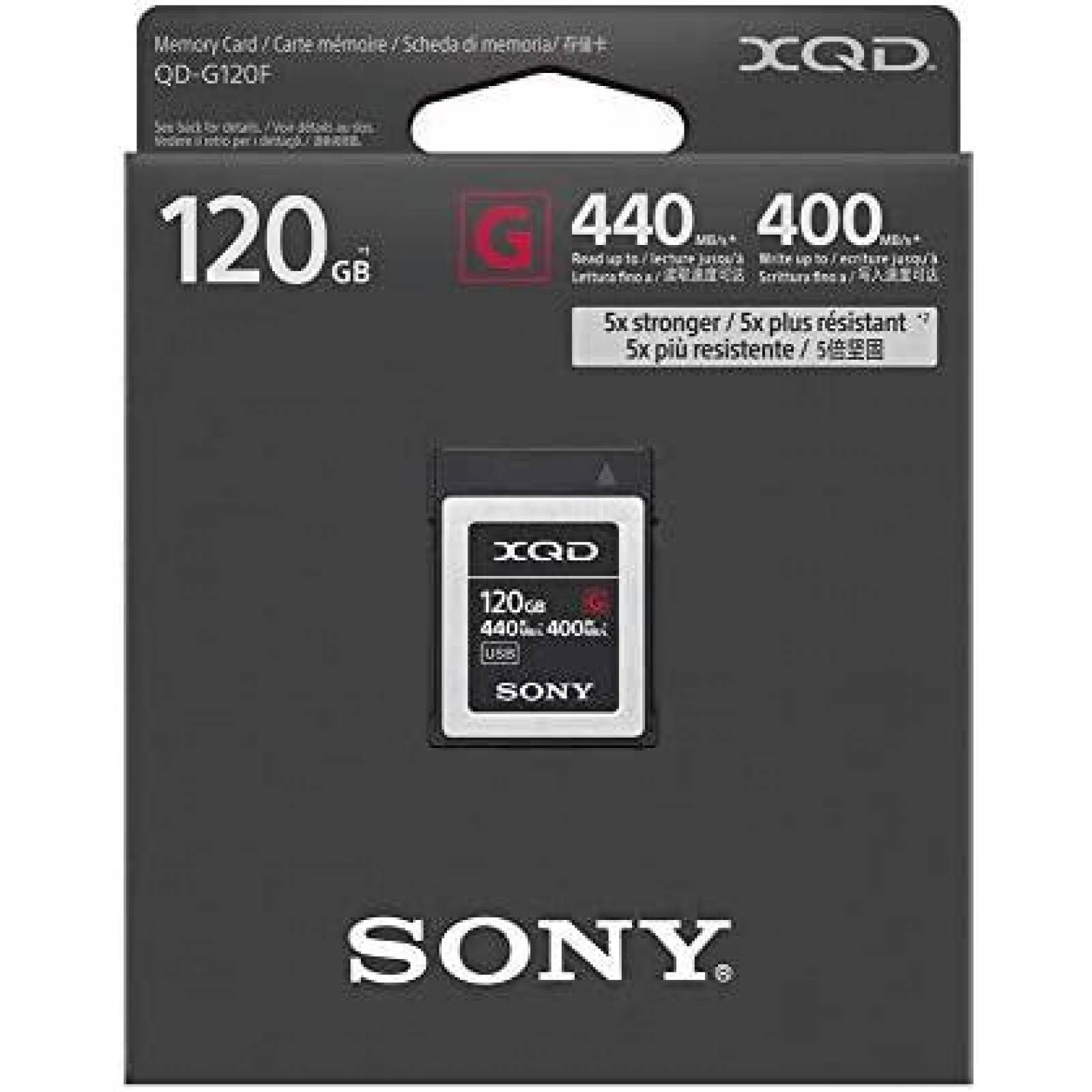 Tarjeta de Memoria Sony QD-G120F J USB 120GB -Negro