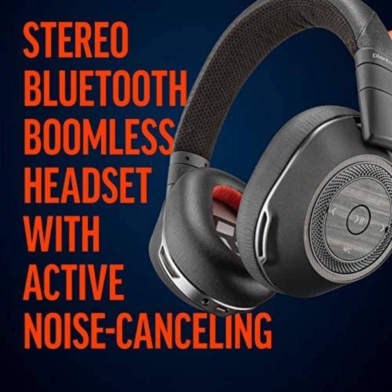 Audifonos Plantronics Diadema Inalambrica Bluetooth -Negro