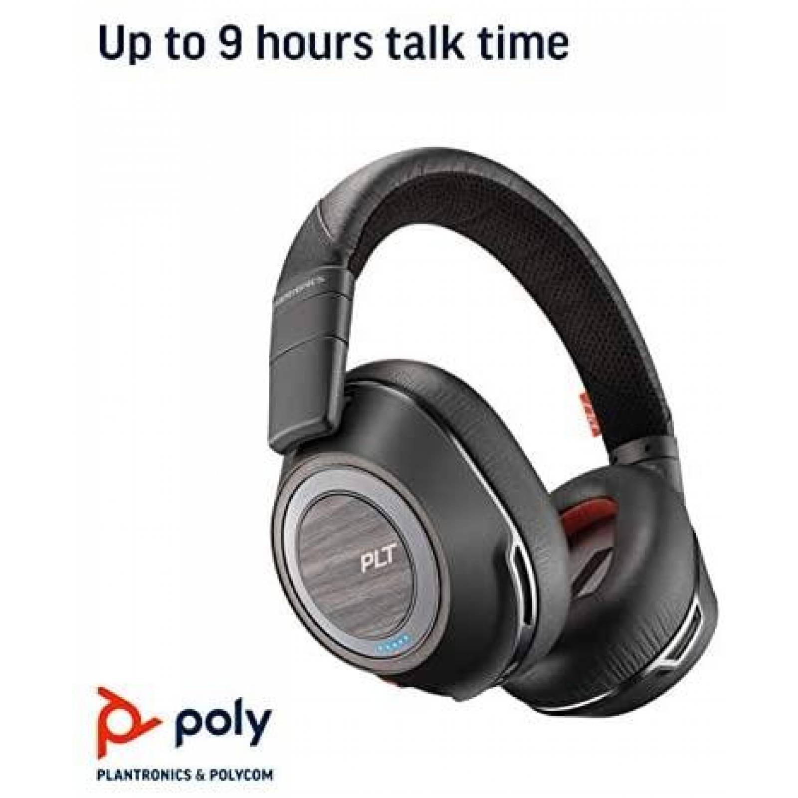 Audifonos Plantronics Diadema Inalambrica Bluetooth -Negro