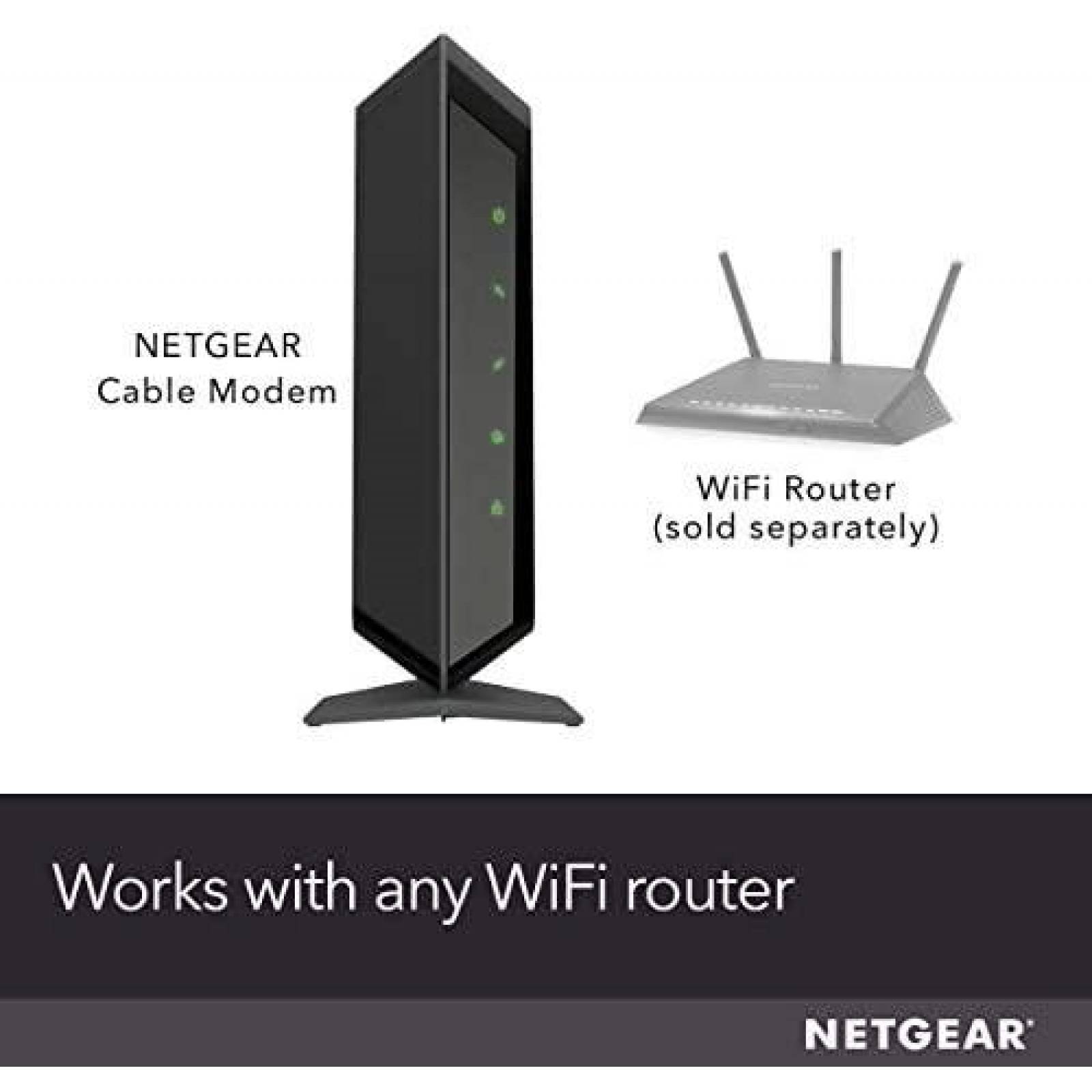 Modem NETGEAR CM700 500 Mbps 1.7'' x 6.6'' x 5.2'' -Negro