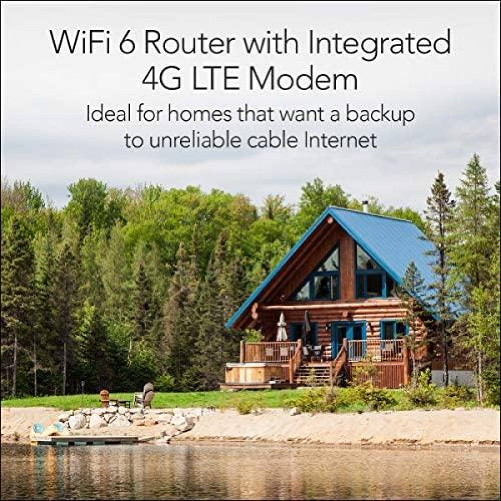 Router NETGEAR Nighthawk 4G LTE Wi-Fi 6 1.8Gbps Ethernet