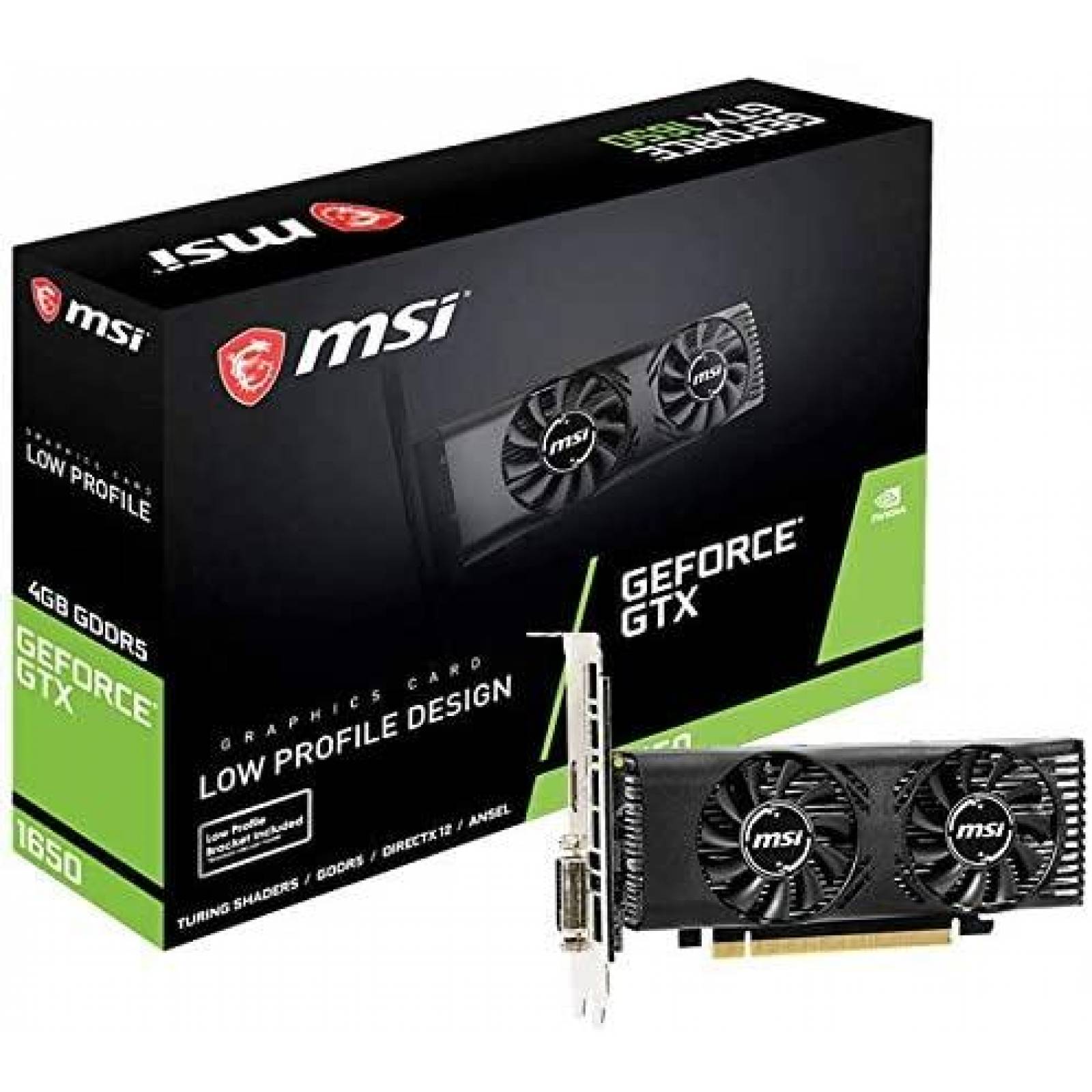 Tarjeta de Graficos MSI 4GB PCI-Express x16 -Negro