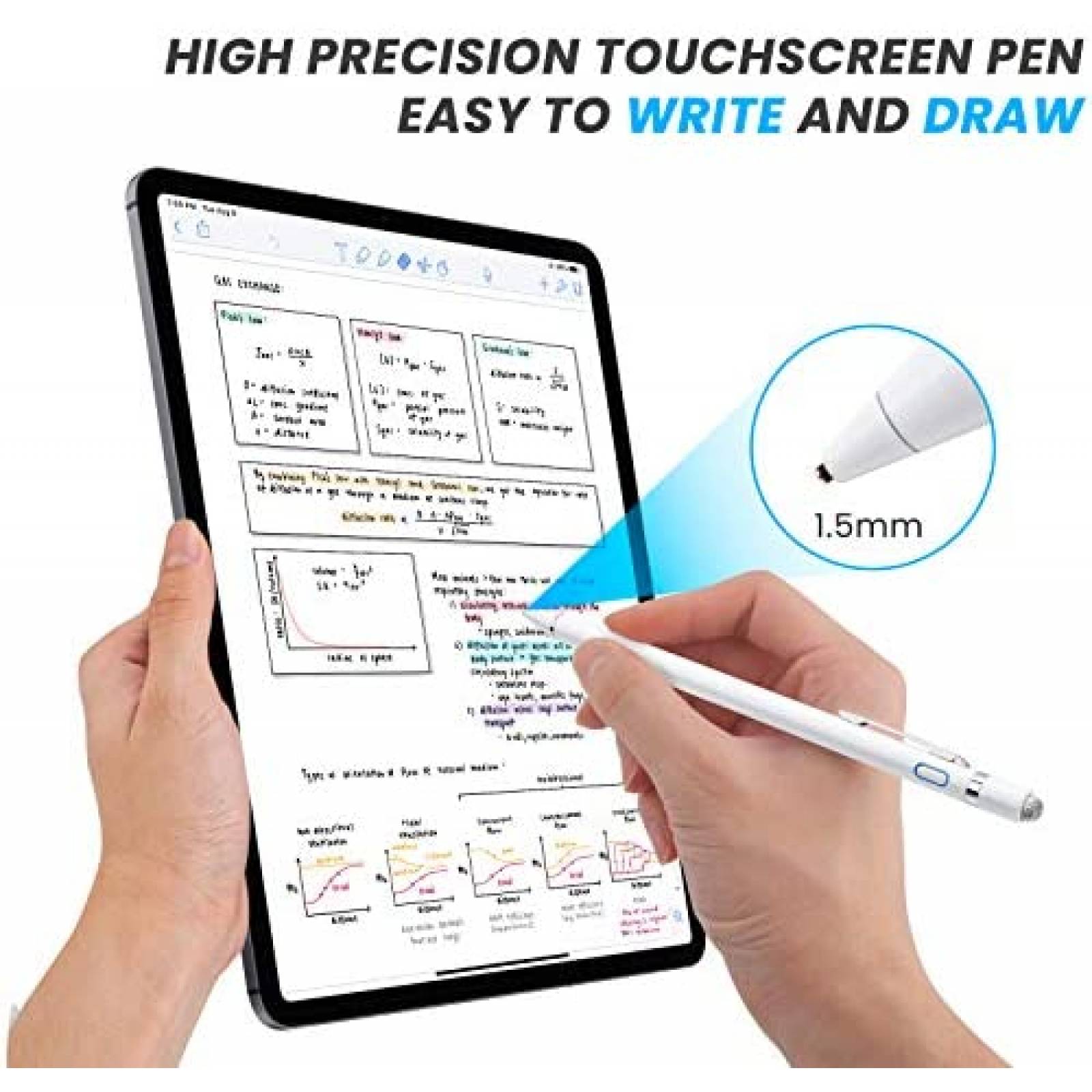 Lapiz Optico Generico Punta Ultrafina 1,5 mm -Blanco