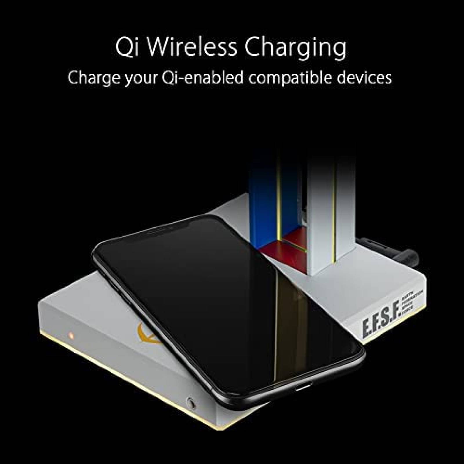 Soporte para Audifonos ASUS ROG Throne Qi Gundam -Blanco