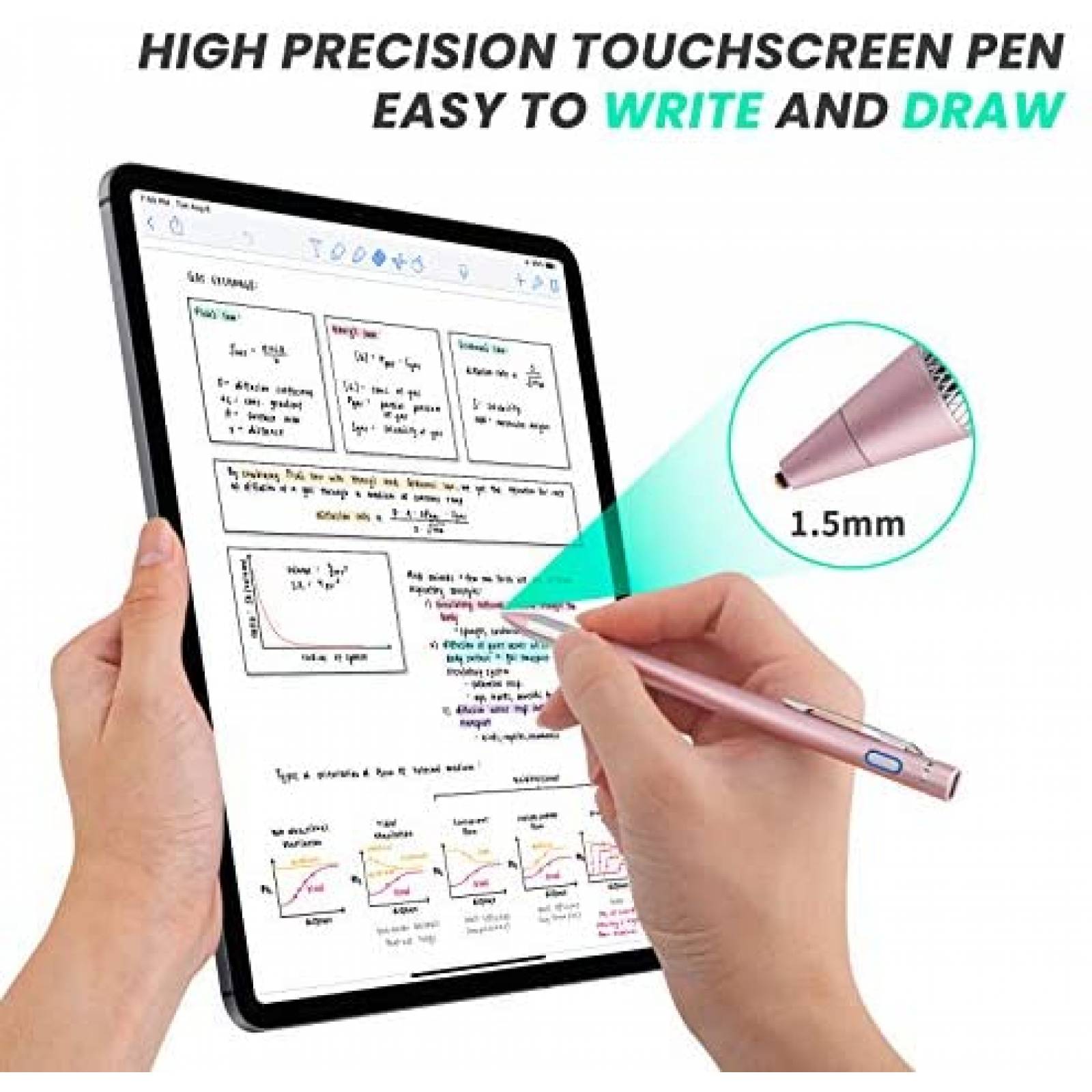 Pluma de Tablet Rsepvwy Samsung Galaxy Tab A7 -Rosa