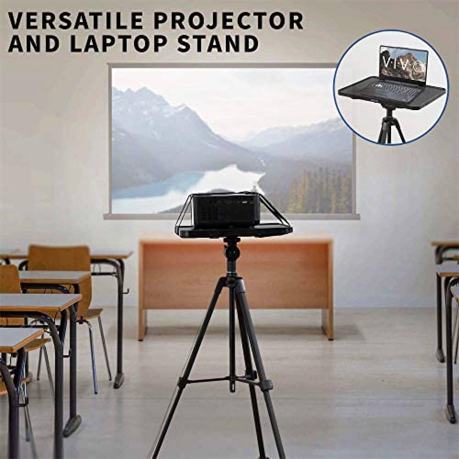 Tripie para Proyector VIVO STAND-VP01T Plegable Universal