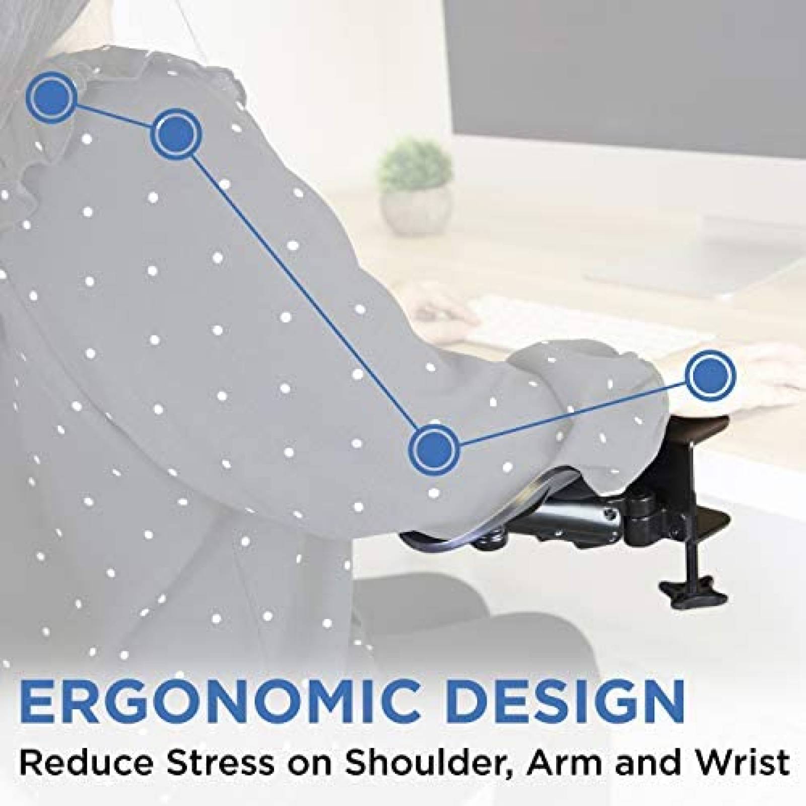 Reposa Brazo para Mesa Mount-It! MI-7145 Ajustable -Negro