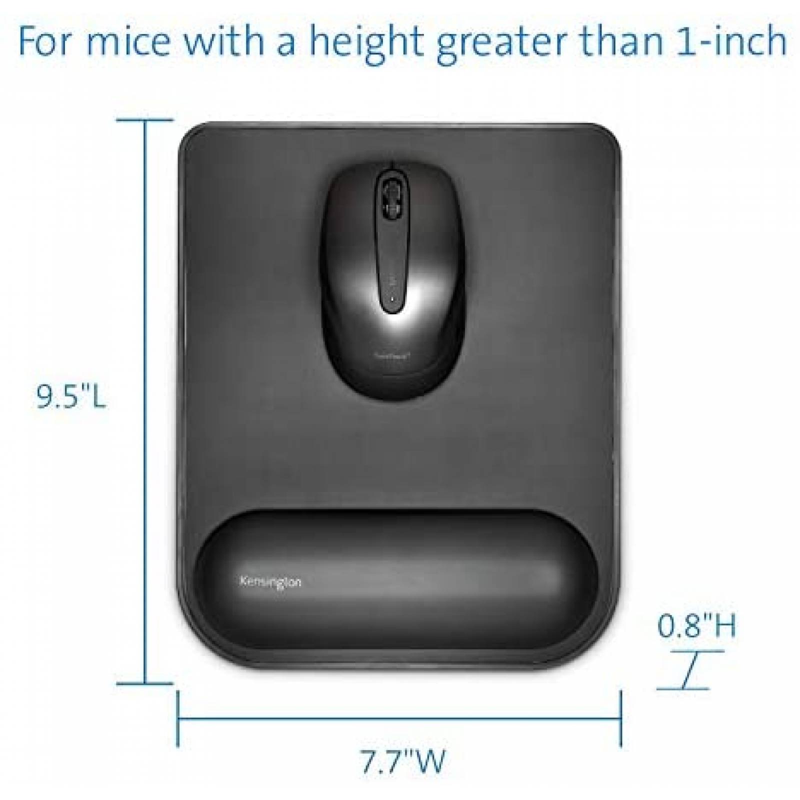 Mouse Pad Ergonomico Kensington K55888WW de Gel Negro