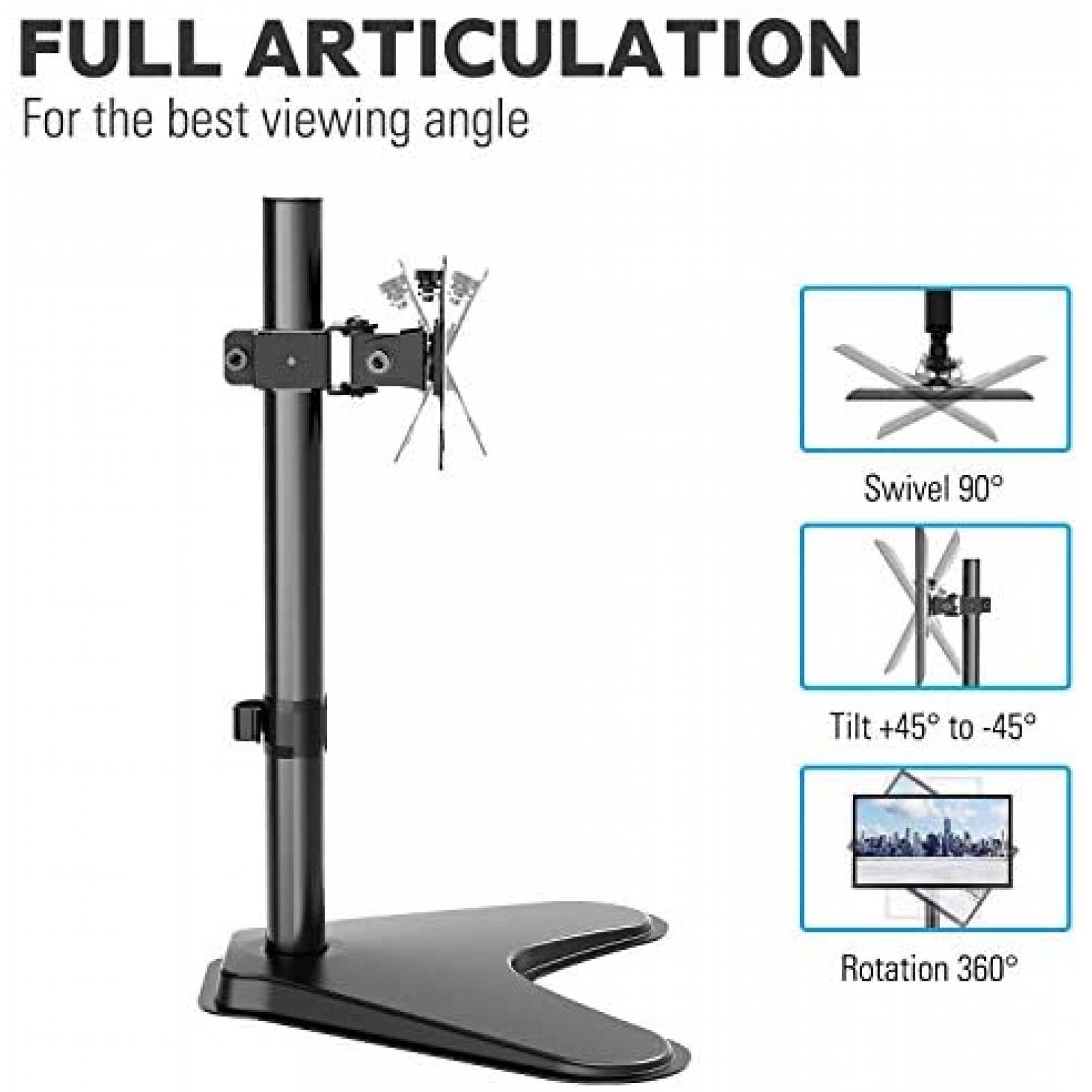 Soporte Monitor MOUNTUP MU0023 32" Ajustable -Negro