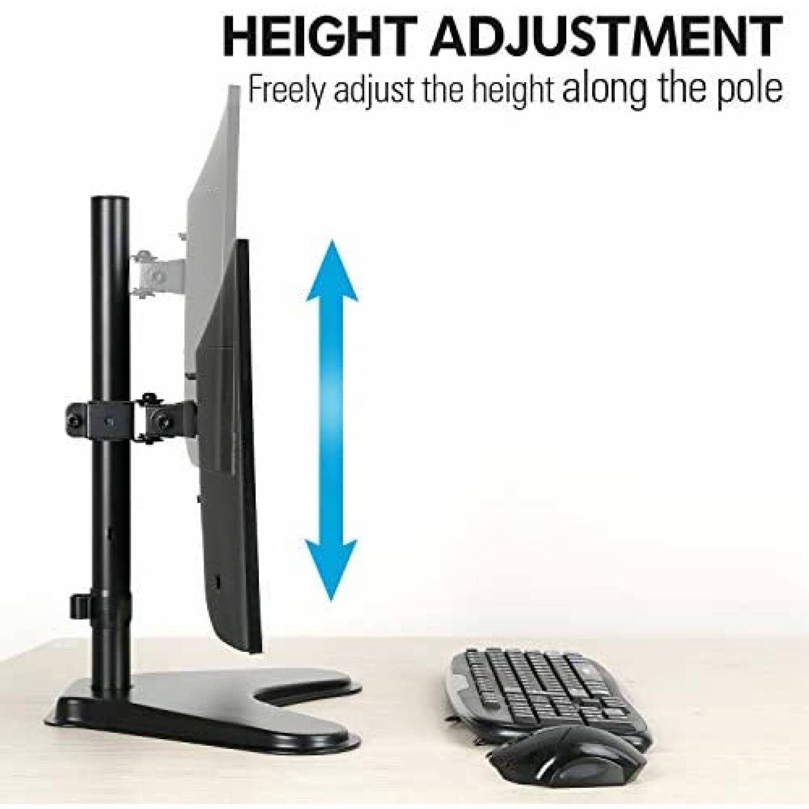 Soporte Monitor MOUNTUP MU0023 32" Ajustable -Negro