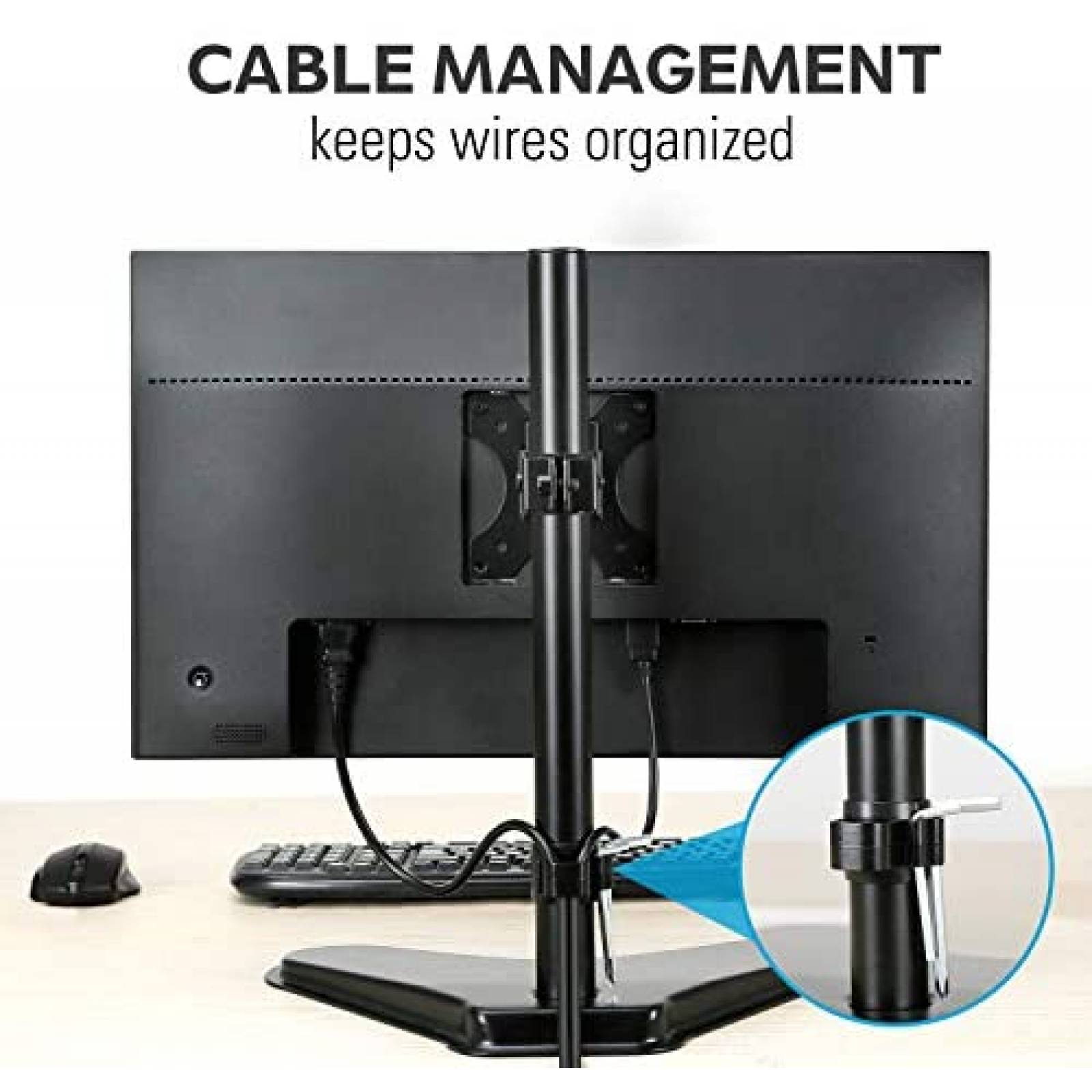 Soporte Monitor MOUNTUP MU0023 32" Ajustable -Negro