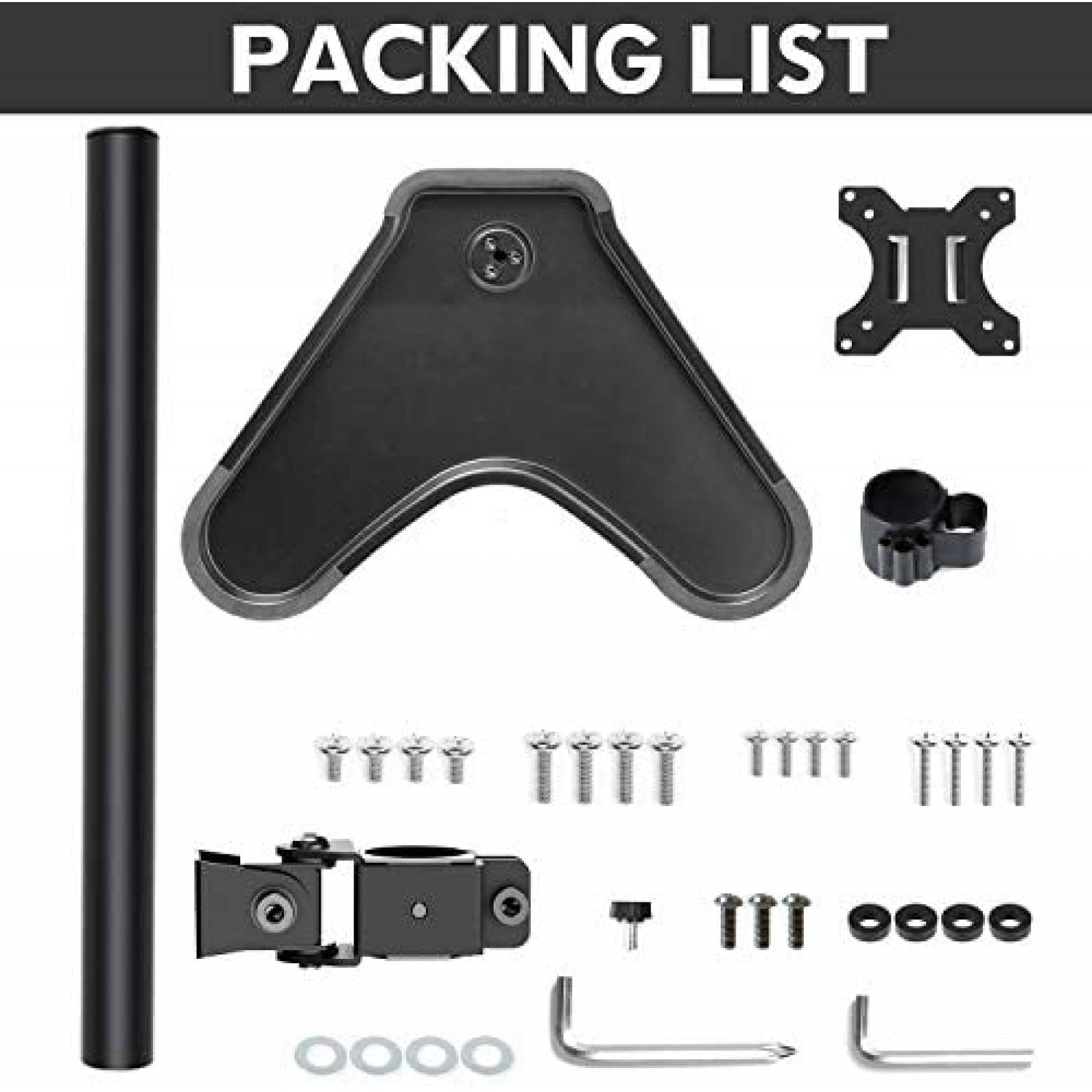 Soporte Monitor MOUNTUP MU0023 32" Ajustable -Negro