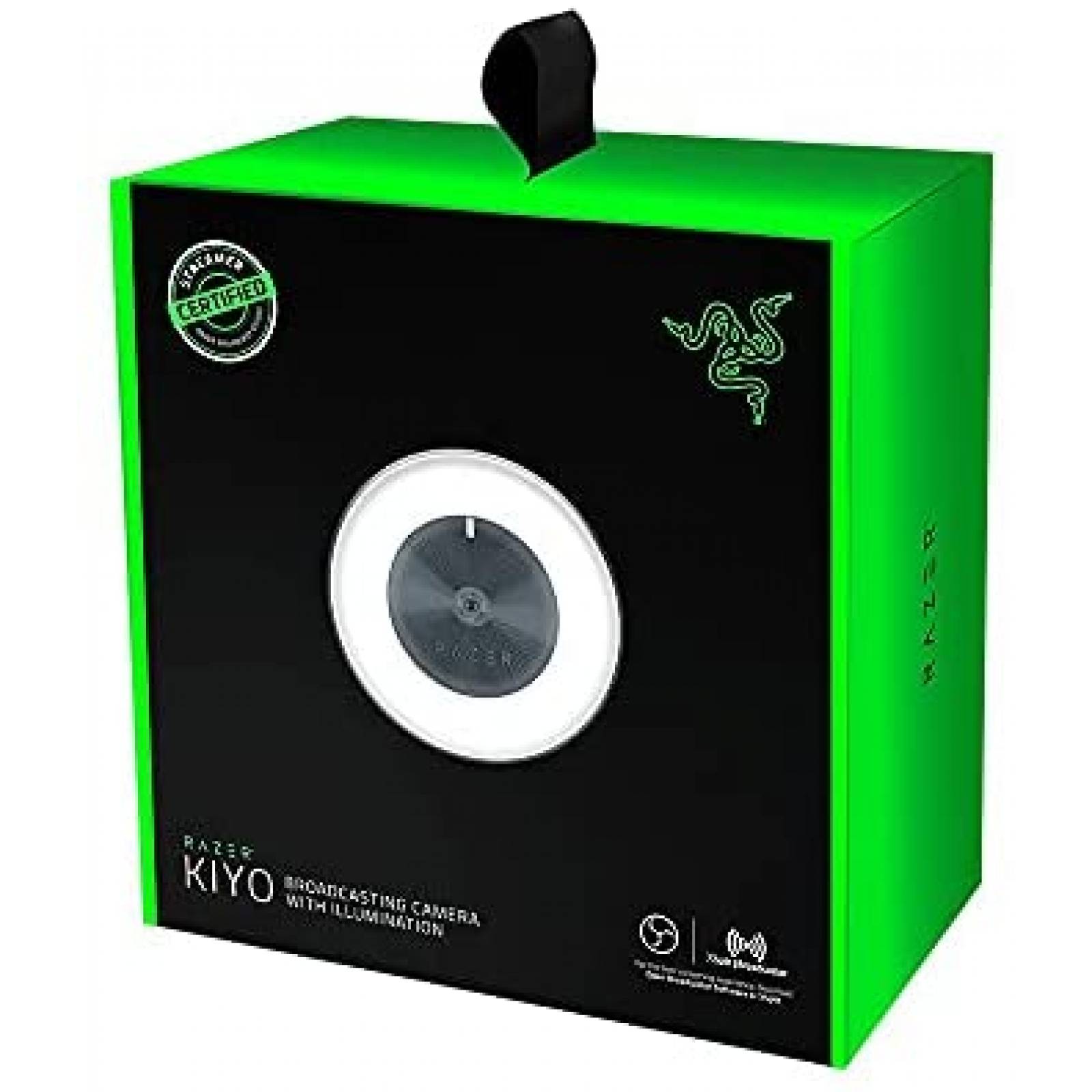 Camara web de transmision con luz de anillo Razer Kiko 1080p