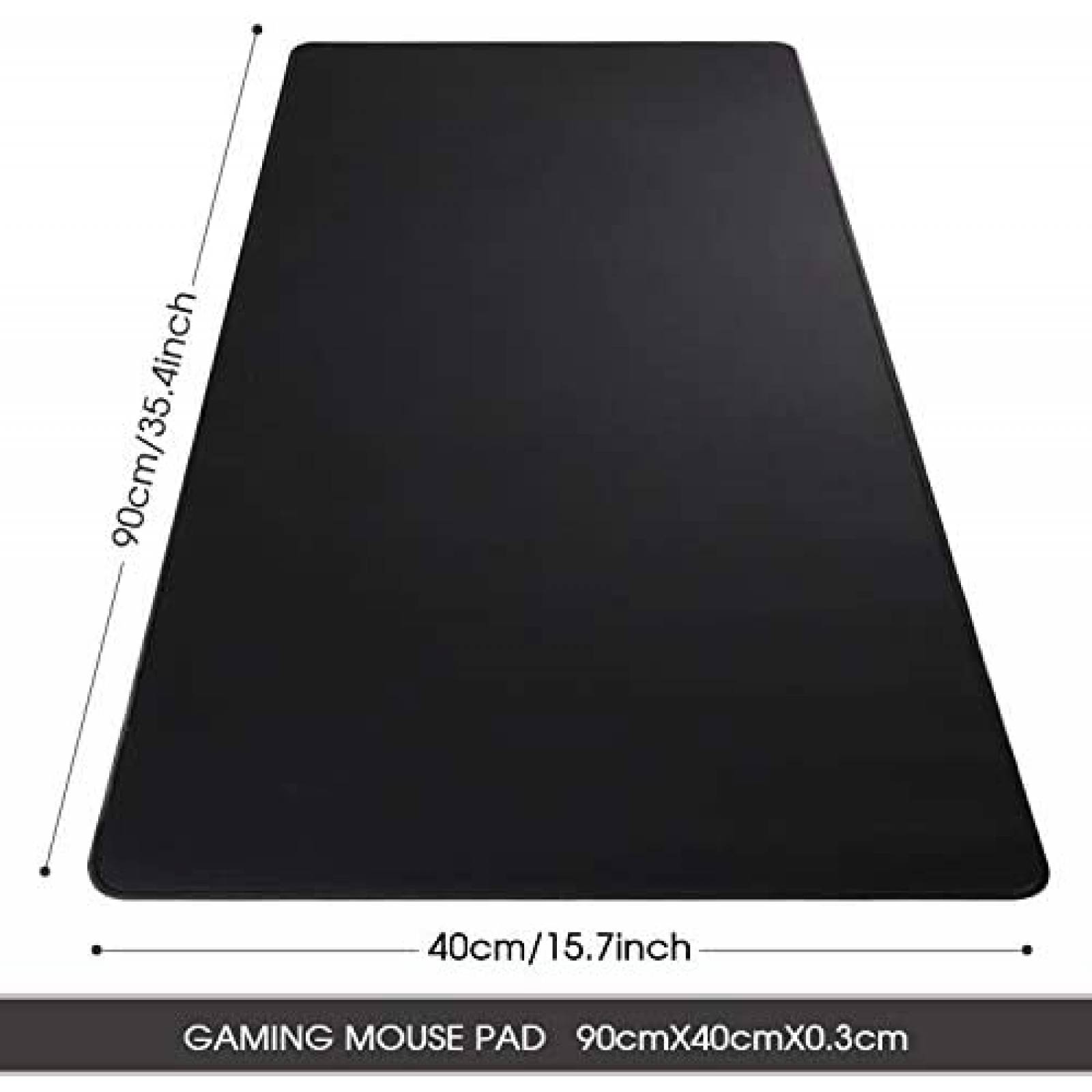 MousePad HIHUHEN Mouse pad-90x40 Gaming tamaño Largo -Negro