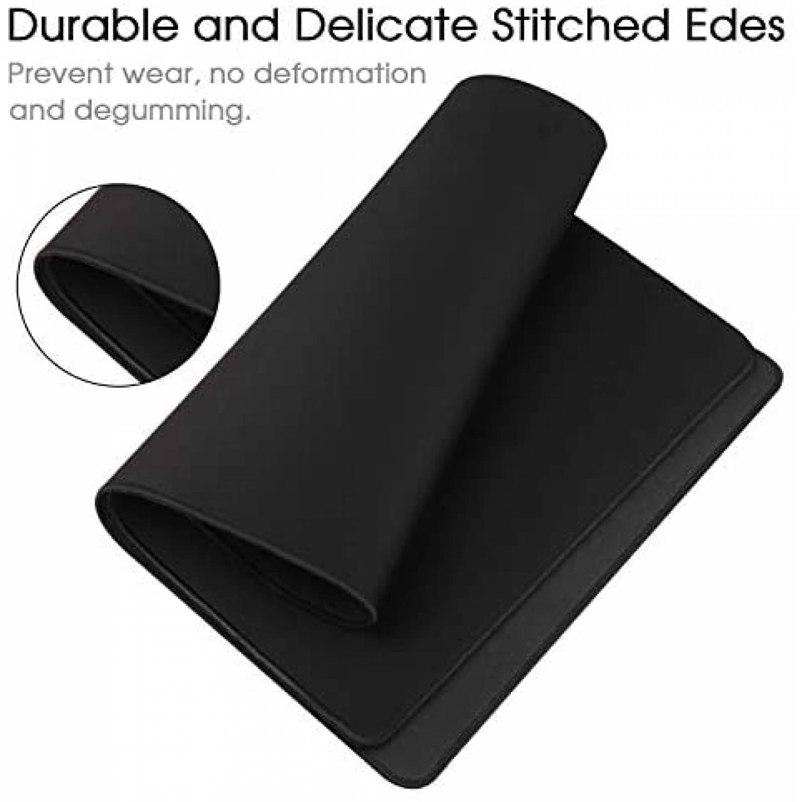 MousePad HIHUHEN Mouse pad-90x40 Gaming tamaño Largo -Negro