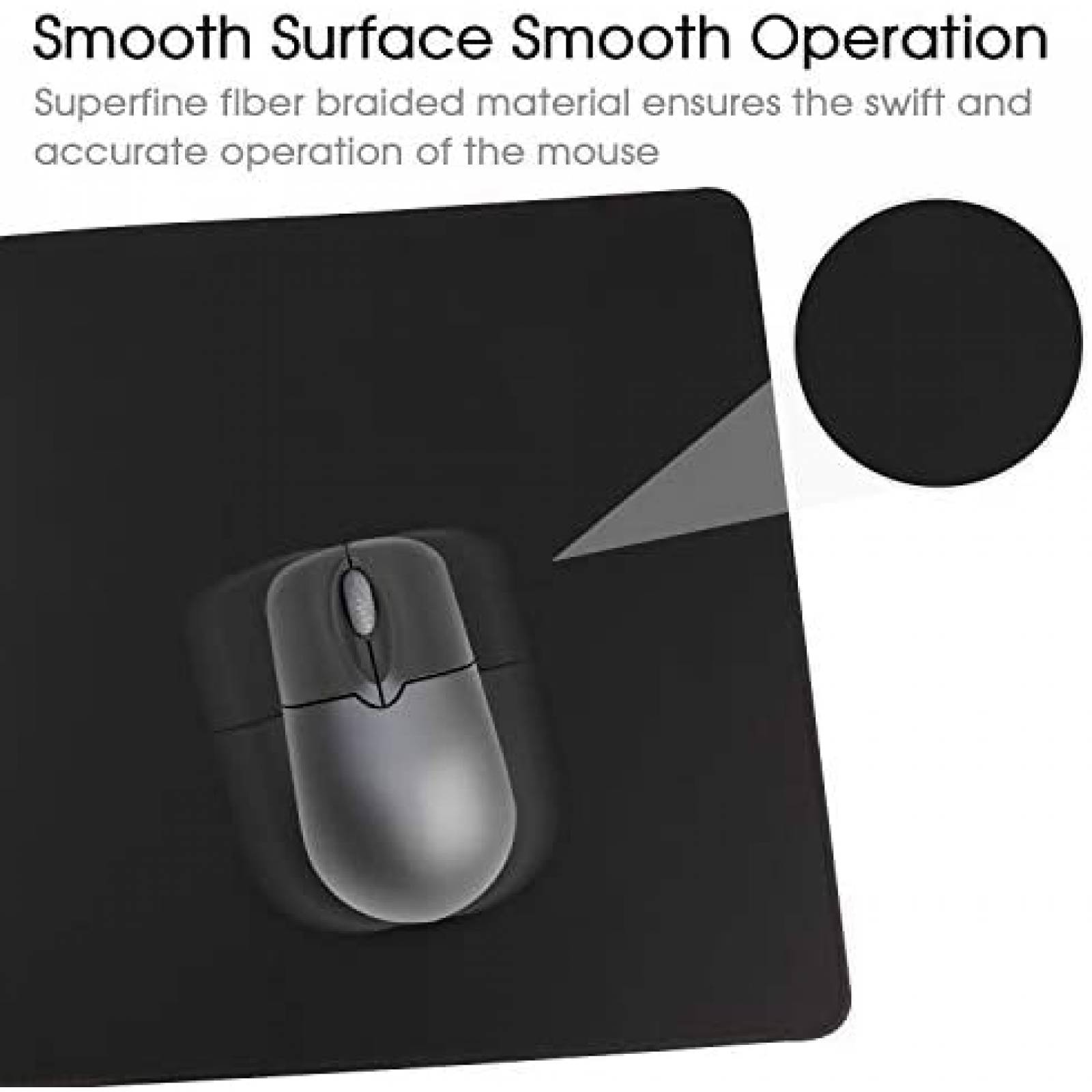 MousePad HIHUHEN Mouse pad-90x40 Gaming tamaño Largo -Negro