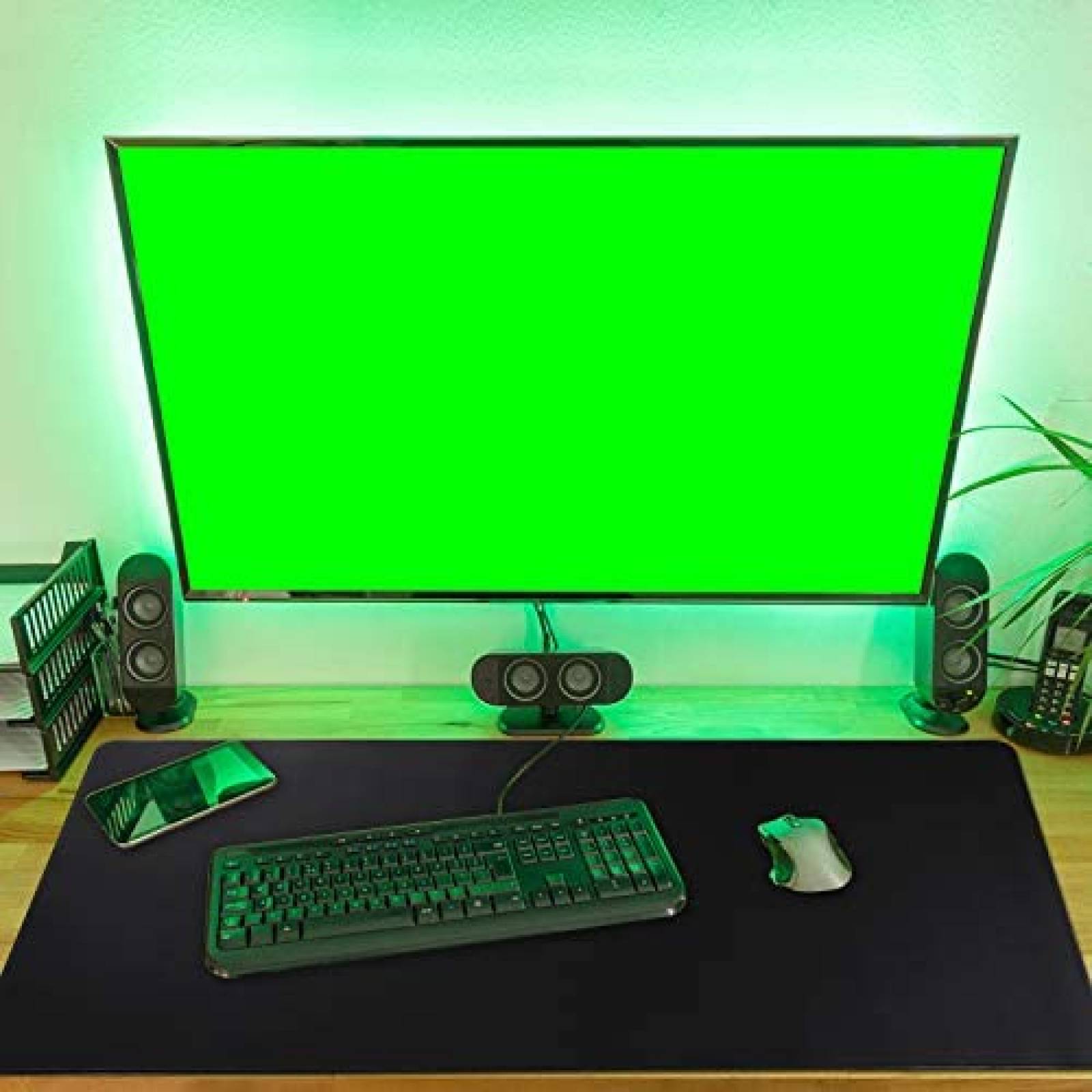 MousePad HIHUHEN Mouse pad-90x40 Gaming tamaño Largo -Negro