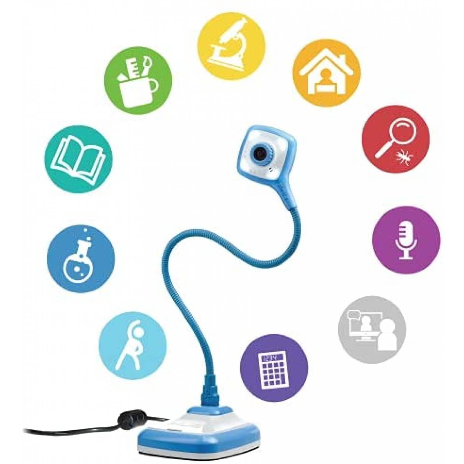 Camara De Documentos HUE HD Pro USB De A4 1080p LED -Azul