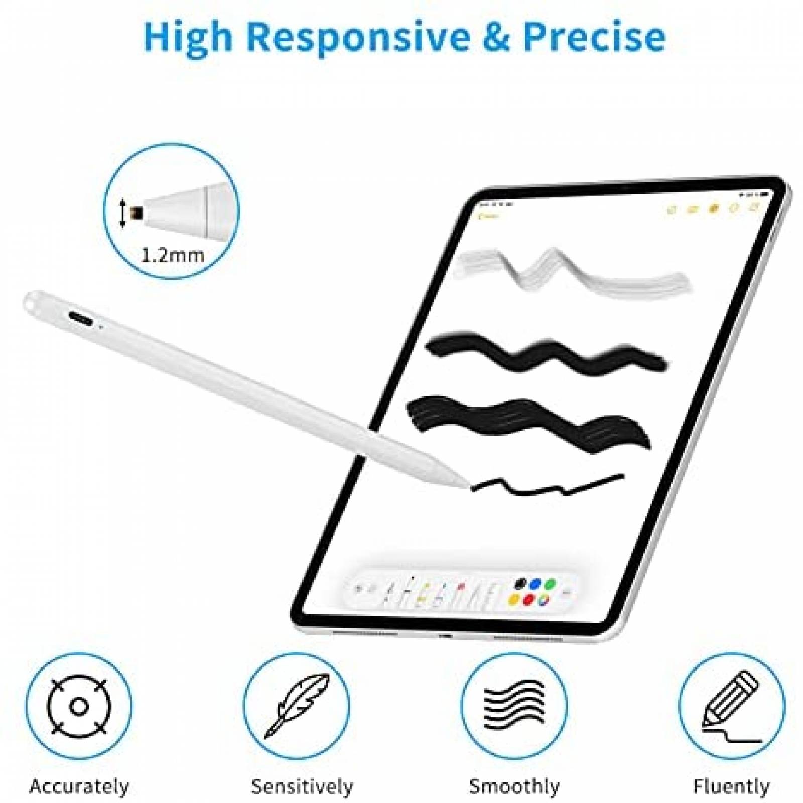 Lapiz optico electronico Rsepvwy Kindle Fire HD -Blanco