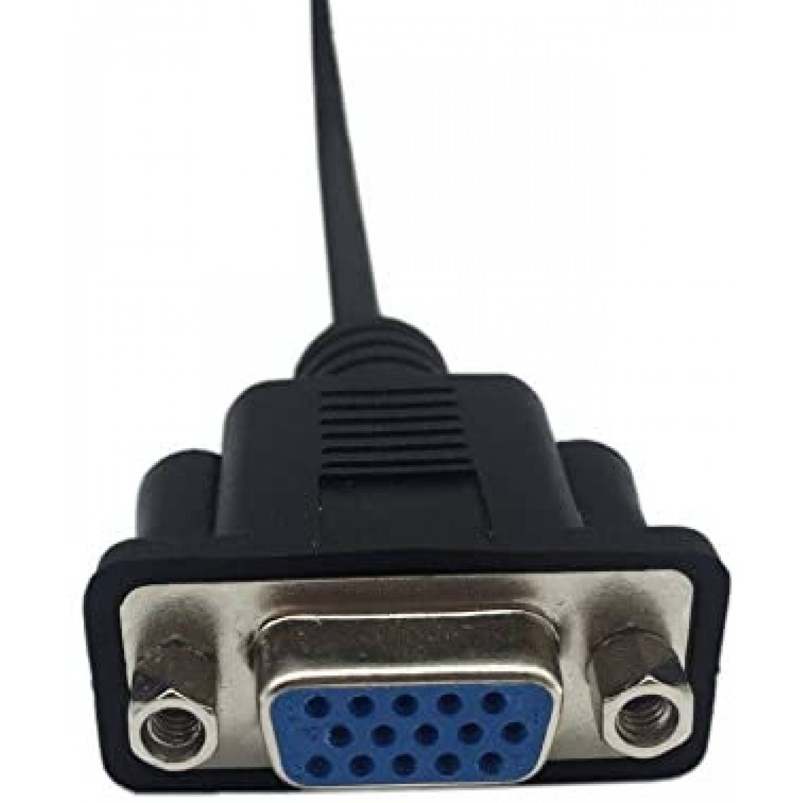 Cable VGA CERRXIAN Hembra a Hembra de 1 Pies 15 Pin -Negro