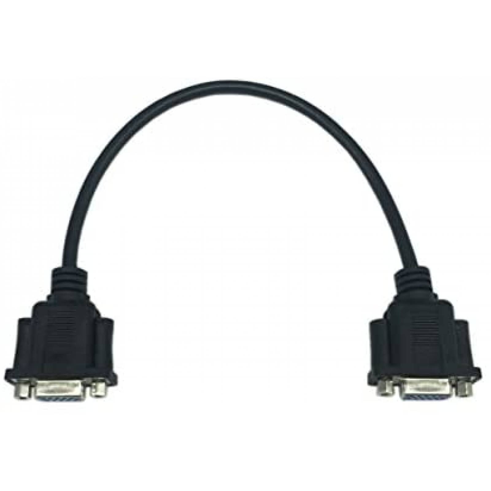 Cable VGA CERRXIAN Hembra a Hembra de 1 Pies 15 Pin -Negro