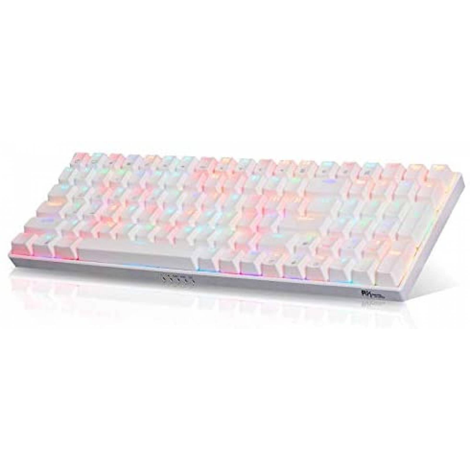 Teclado ROYAL KLUDGE RK100 100 Teclas USB/Bluetooth -Blanco