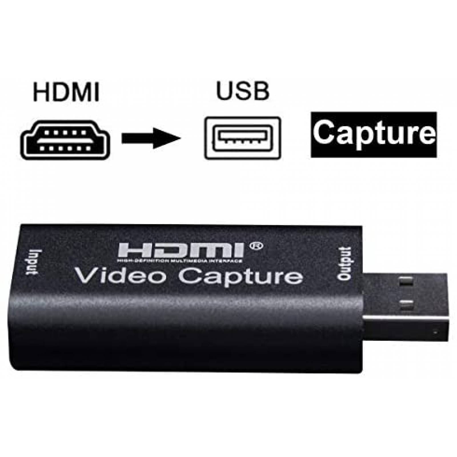 Tarjeta Capturadora de Video HDSUNWSTD HDMI a USB 3.0 -Negro
