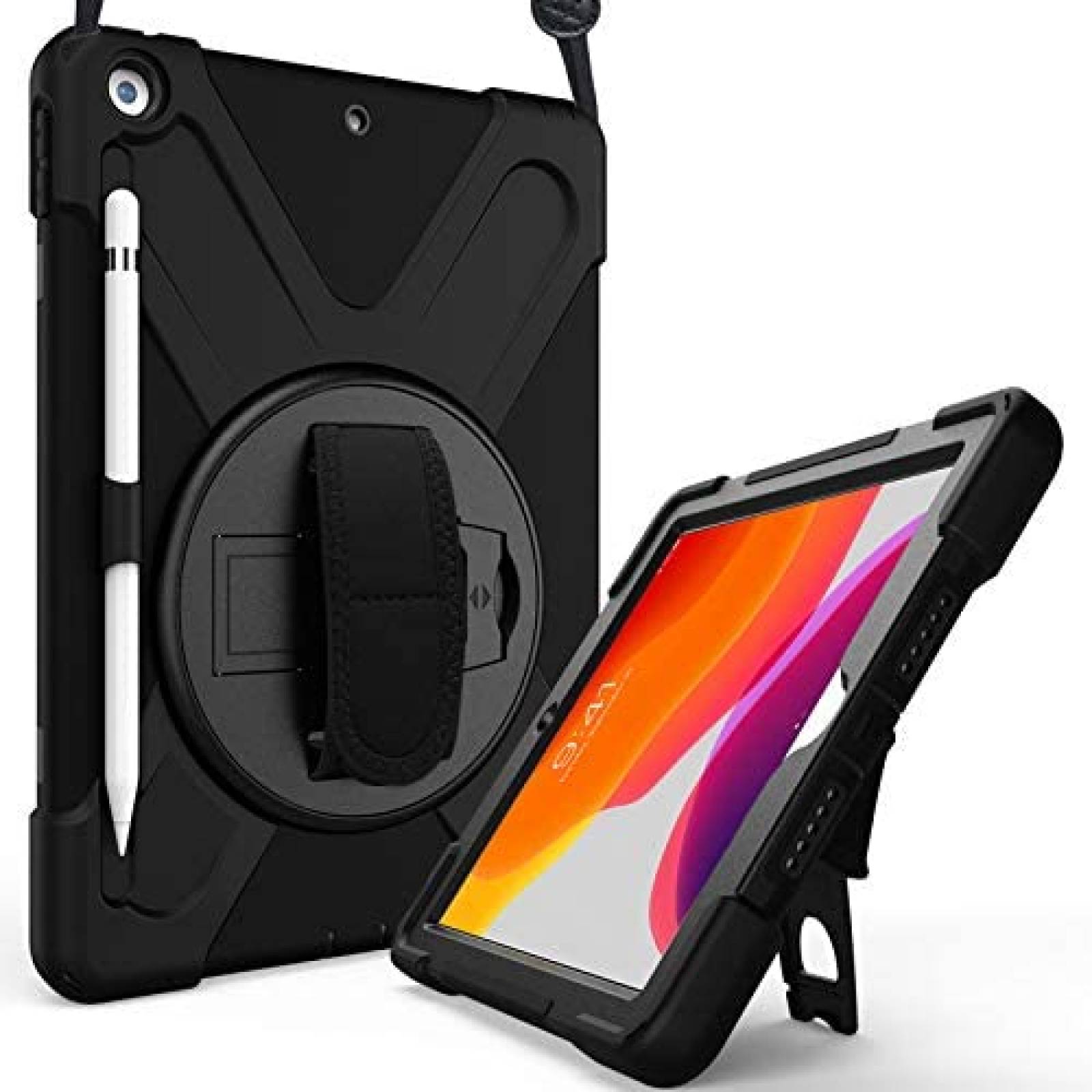 Funda Rigida ProCase para iPad 7/8 Gen de 10.2'' -Negro