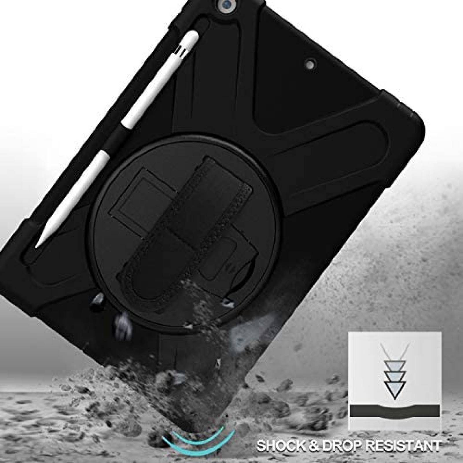 Funda Rigida ProCase para iPad 7/8 Gen de 10.2'' -Negro