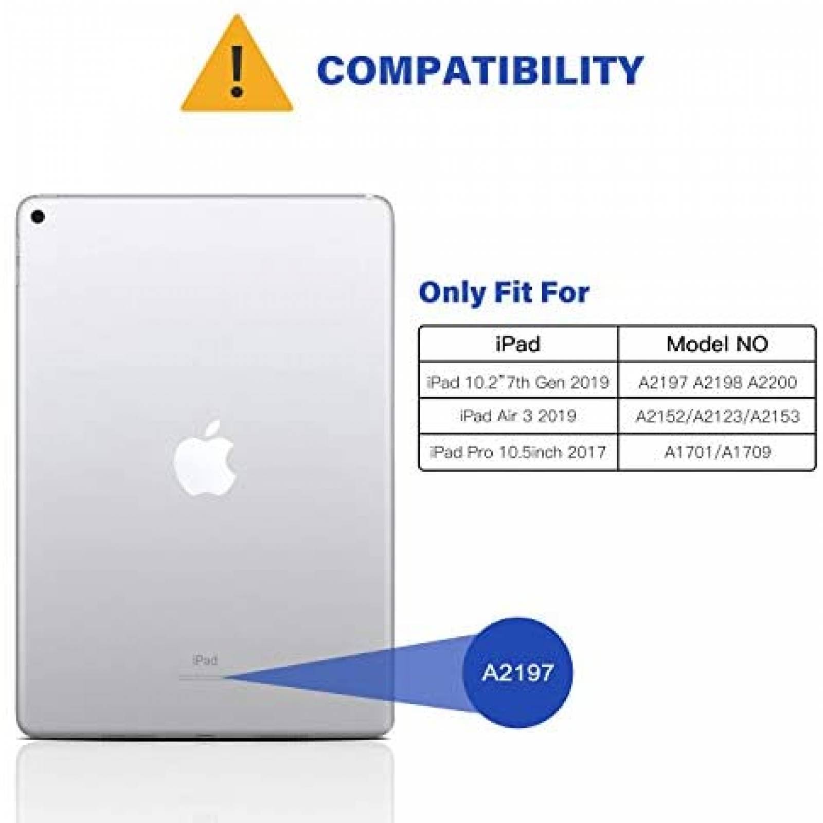 Funda OMOTON Compatible Para Apple iPad Con Teclado -Negro