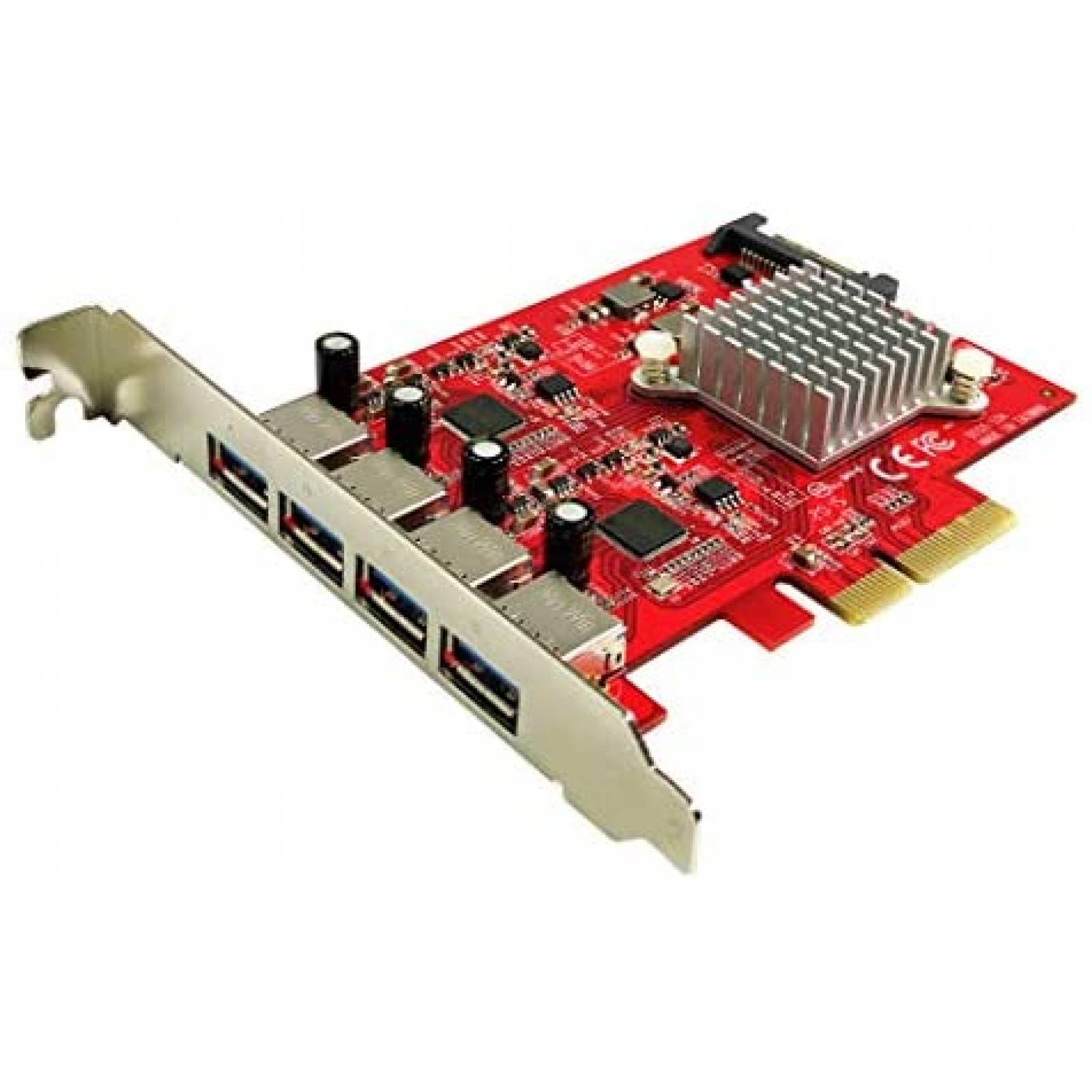 Tarjeta PCIe 3.0 Ableconn PEX-UB155 USB 3.2 Gen2 4 puertos